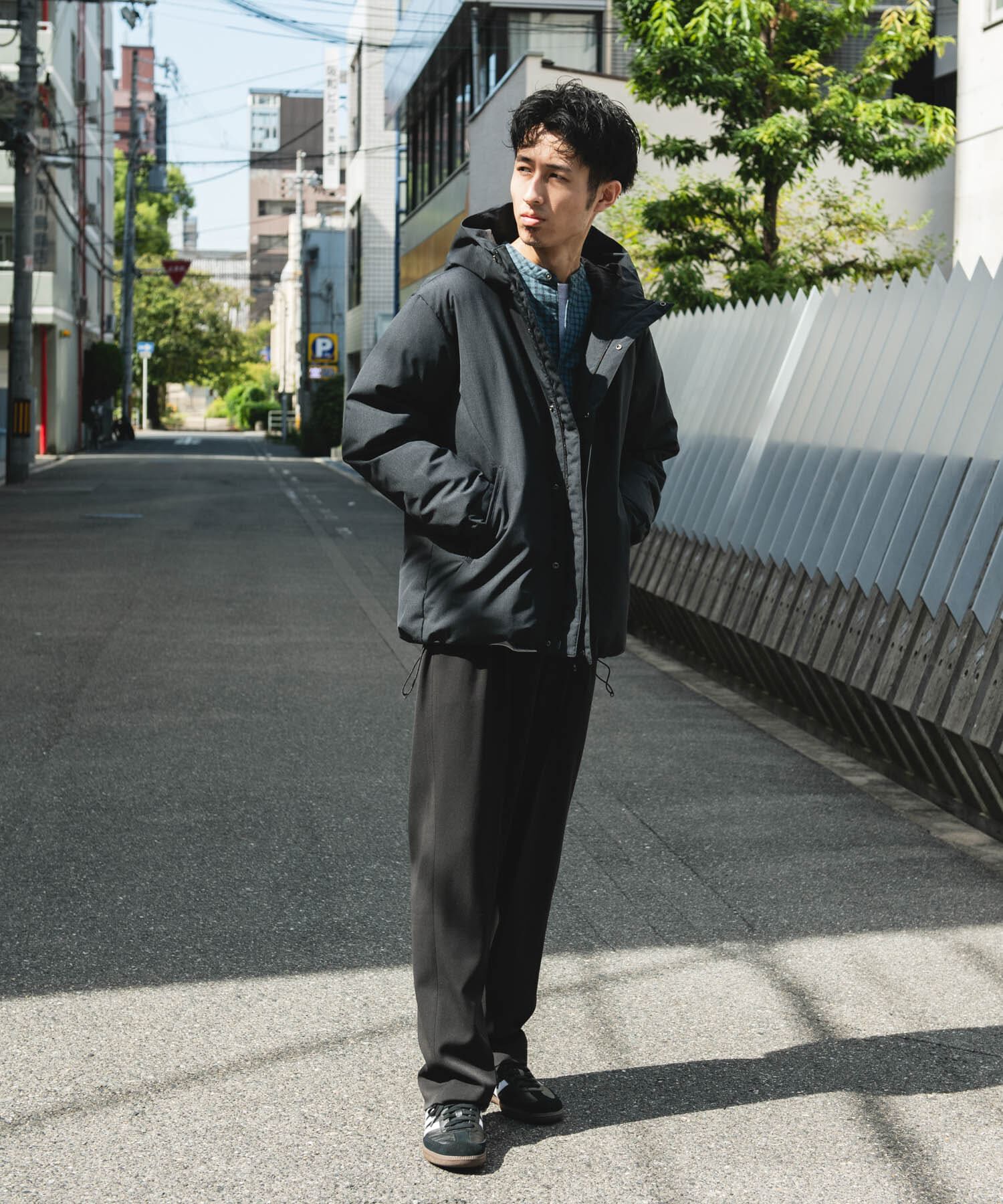 URBAN RESEARCH DOORS「ウールブレンドラミネートダウンパーカー」|ダウン|