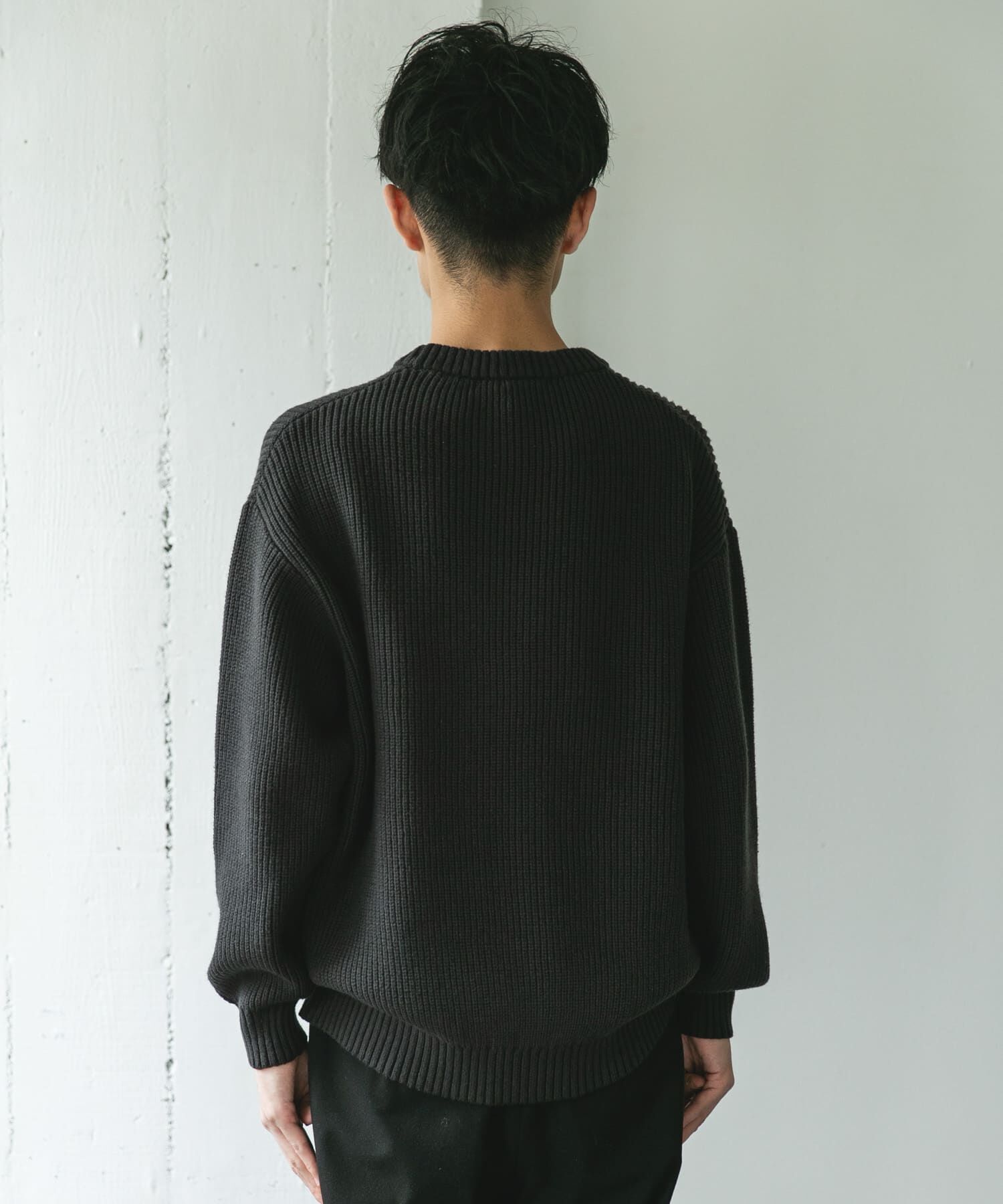 URBAN RESEARCH DOORS「畦ニット クルーネックプルオーバー」|ニット・セーター|