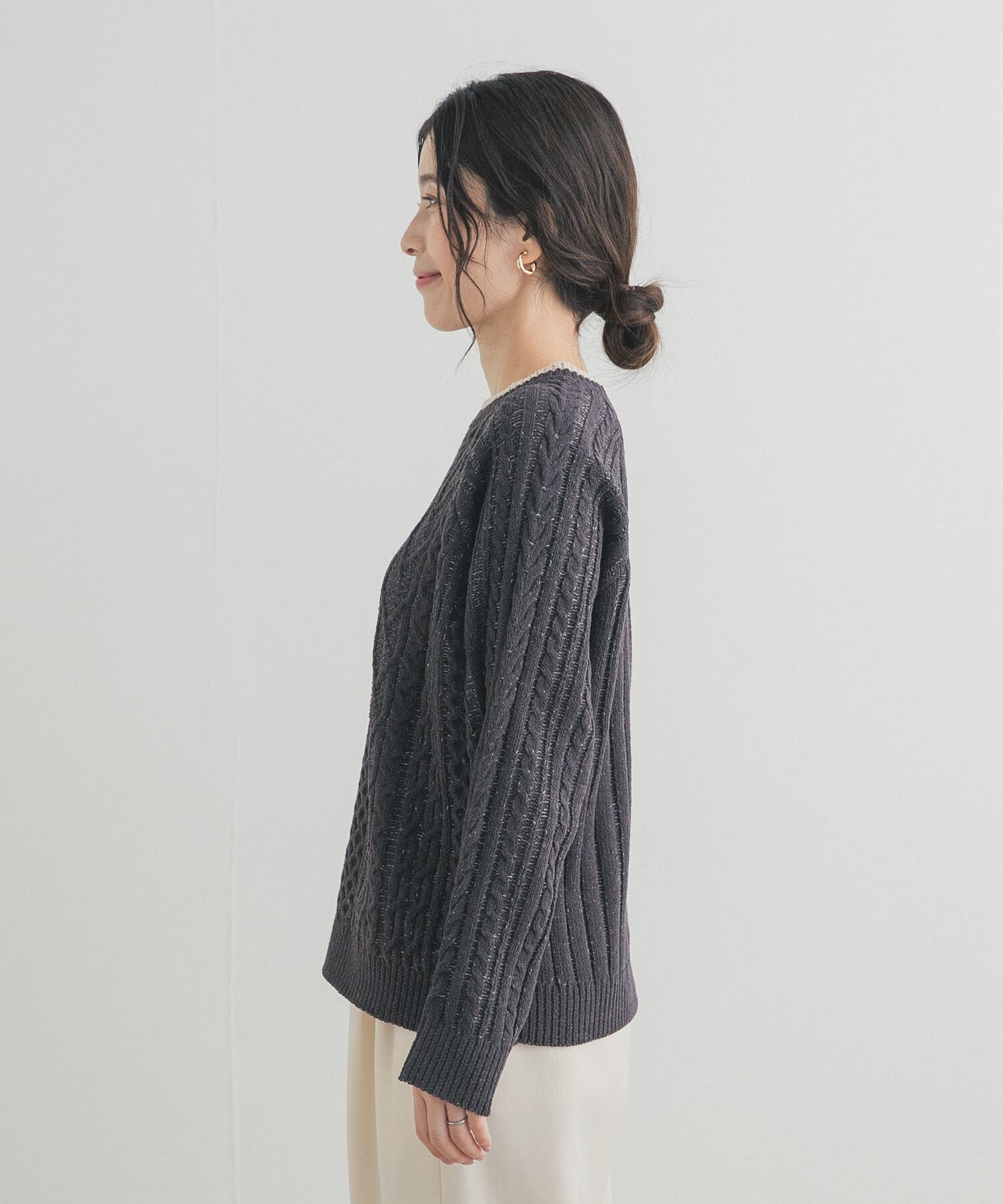 URBAN RESEARCH DOORS「ラグランモールニット」|ニット・セーター|