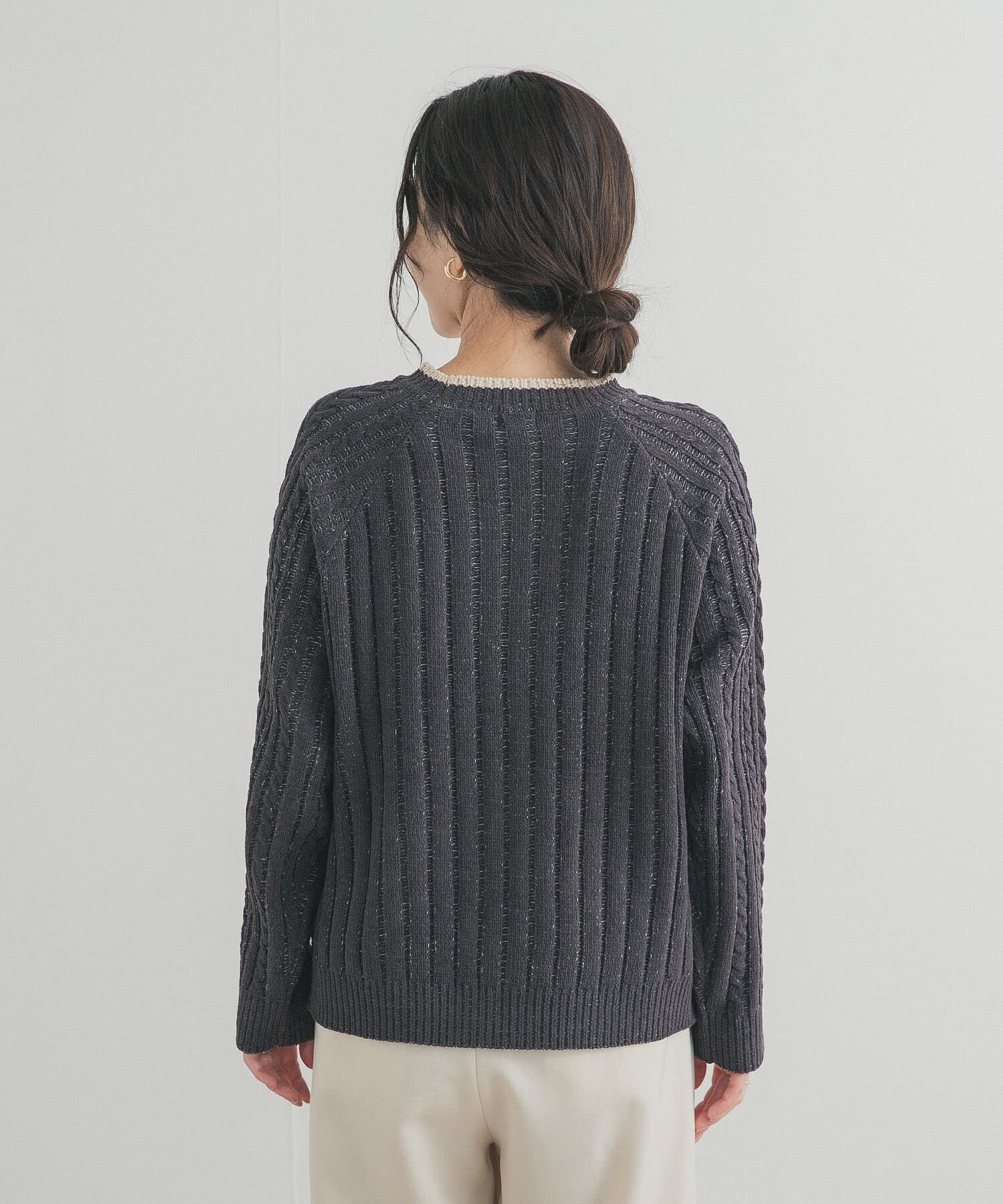 URBAN RESEARCH DOORS「ラグランモールニット」|ニット・セーター|