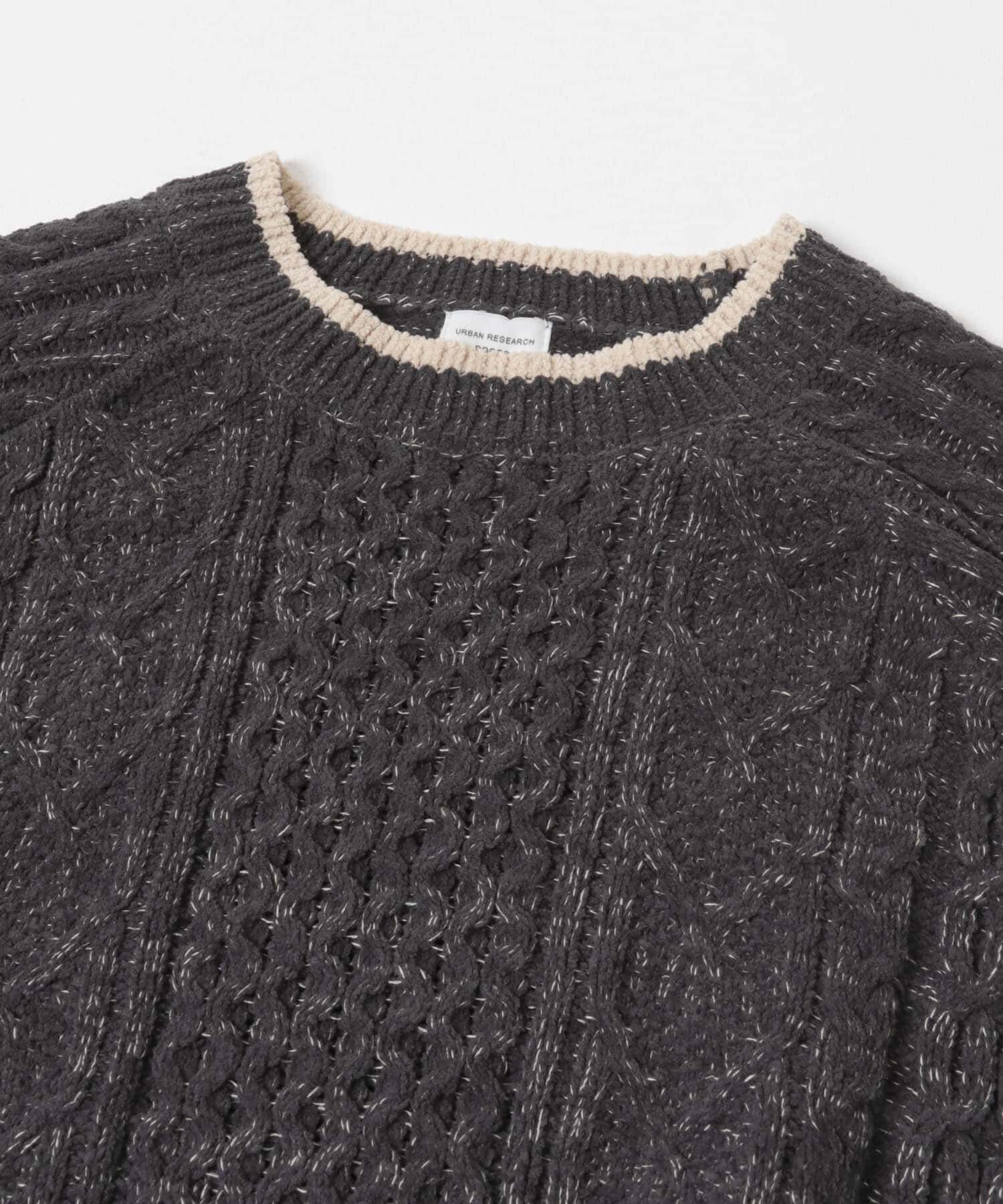 URBAN RESEARCH DOORS「ラグランモールニット」|ニット・セーター|