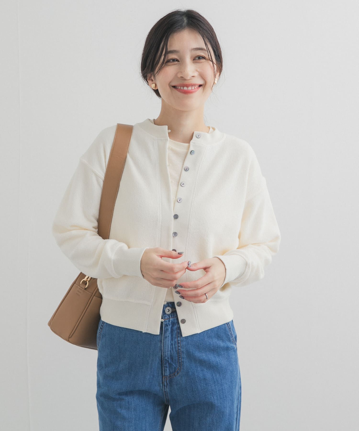 URBAN RESEARCH DOORS「カットブークレーショートカーディガン」|カーディガン|