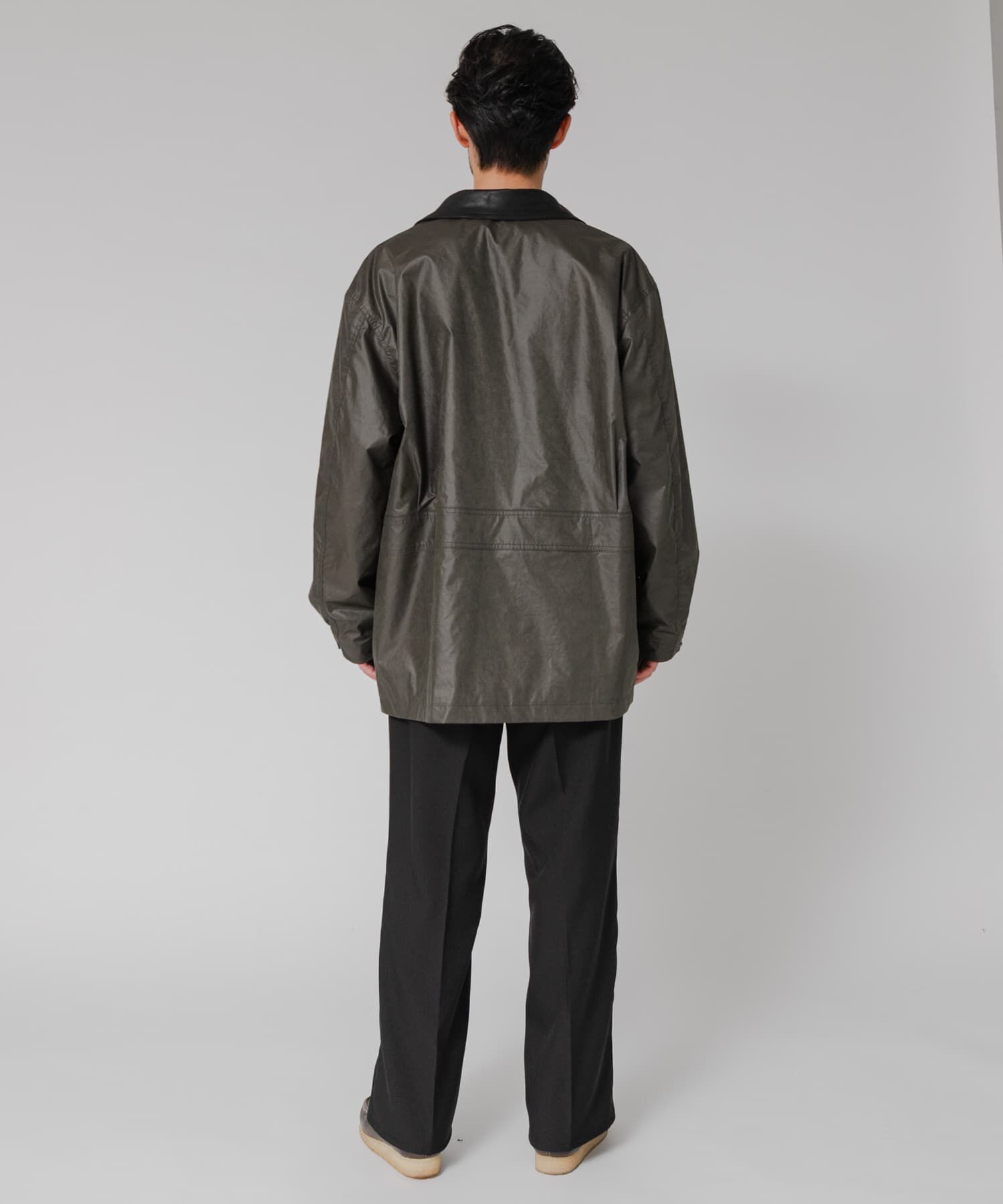 URBAN RESEARCH「NYLON HUNTING JACKET」|ノーカラーコート|