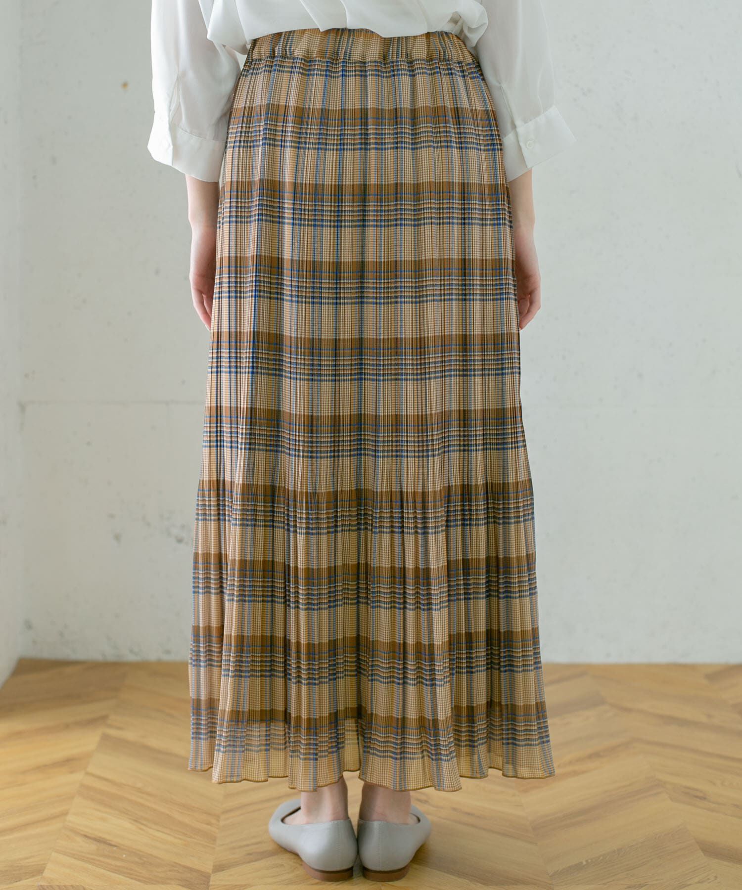  「チェック消しプリーツスカート&there4;」|スカート|