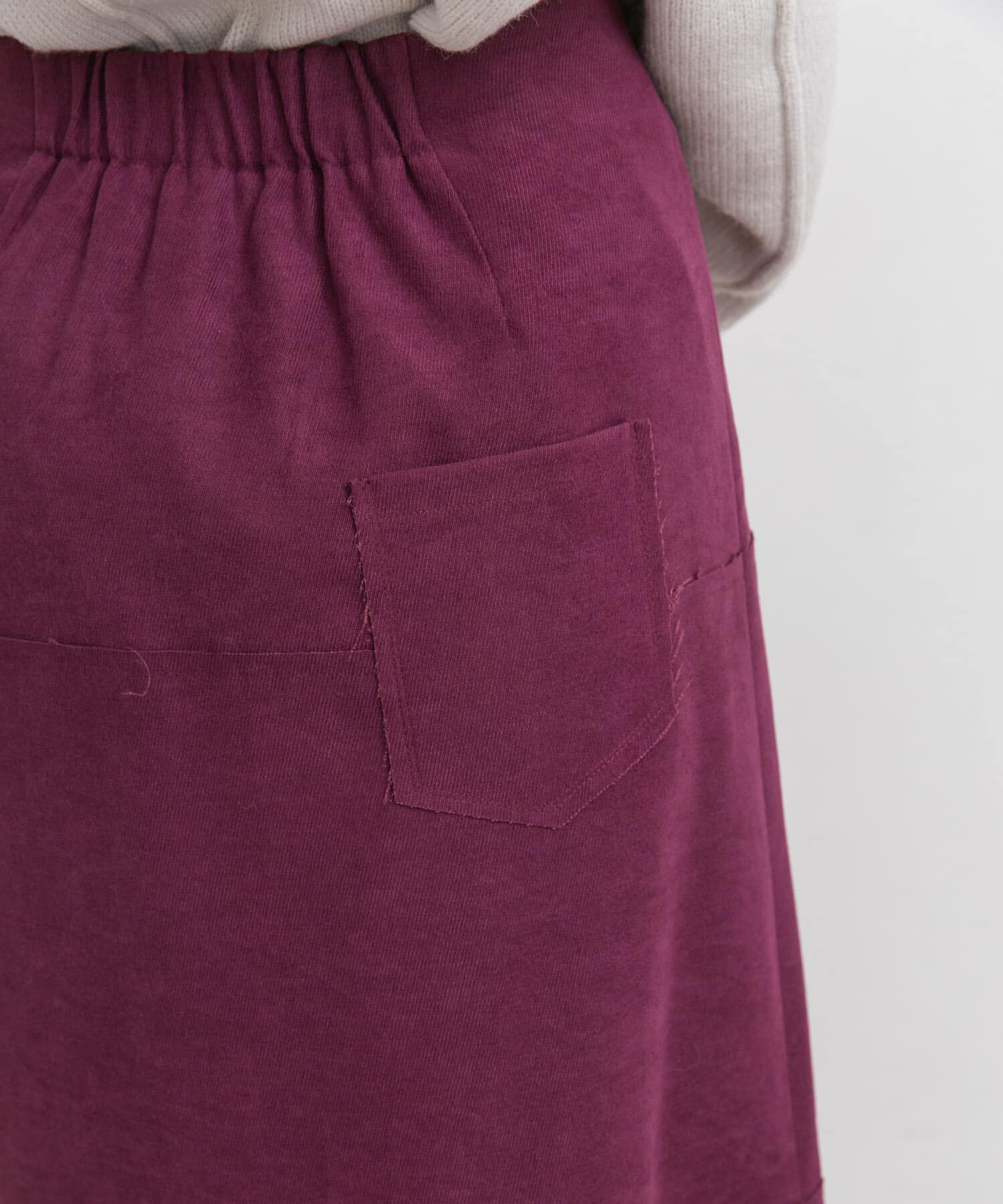  「カットオフ切替ロングスカート」|スカート|