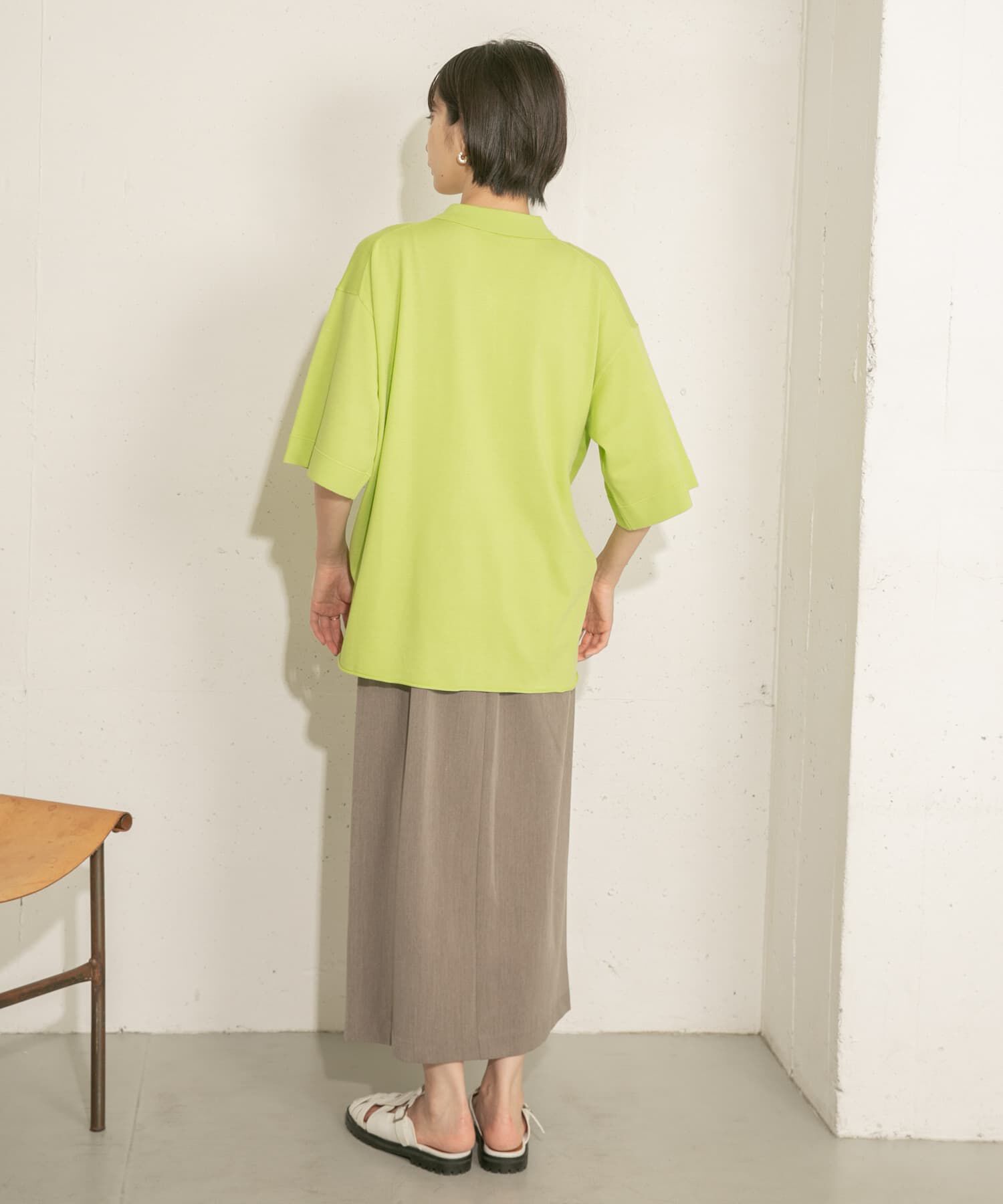  「ルーズシルエットニットシャツ」|ニット・セーター|