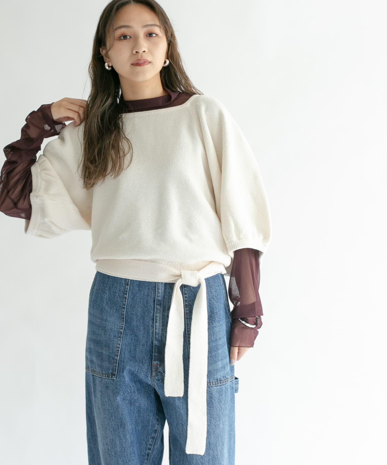  「バルーンスリーブニット」|ニット・セーター|