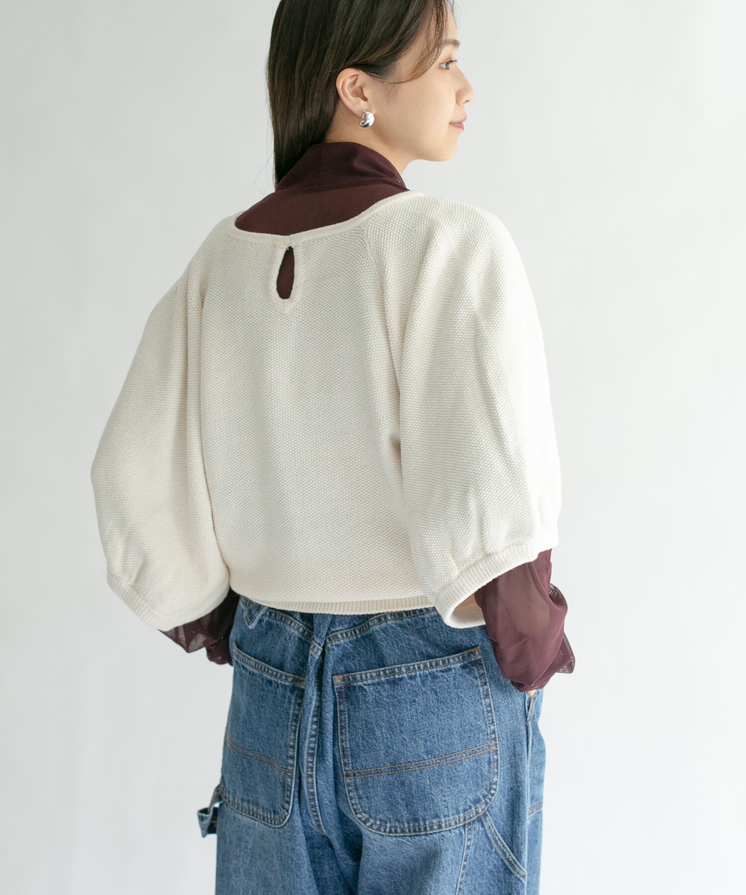  「バルーンスリーブニット」|ニット・セーター|