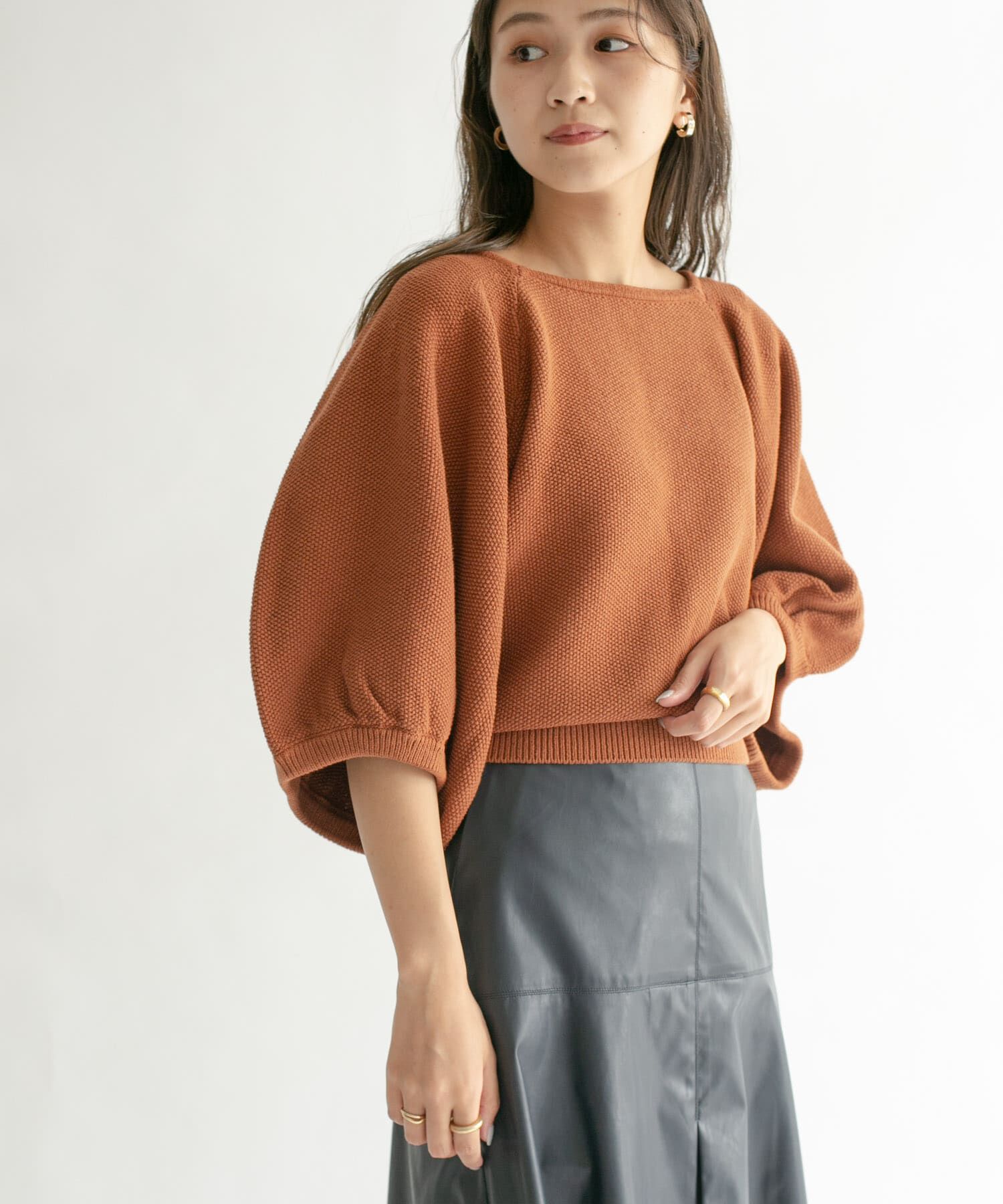  「バルーンスリーブニット」|ニット・セーター|
