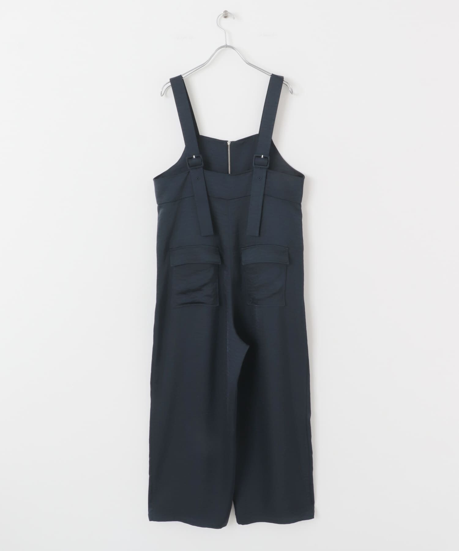  「フロントZIPサテンサロペット」|スカート|