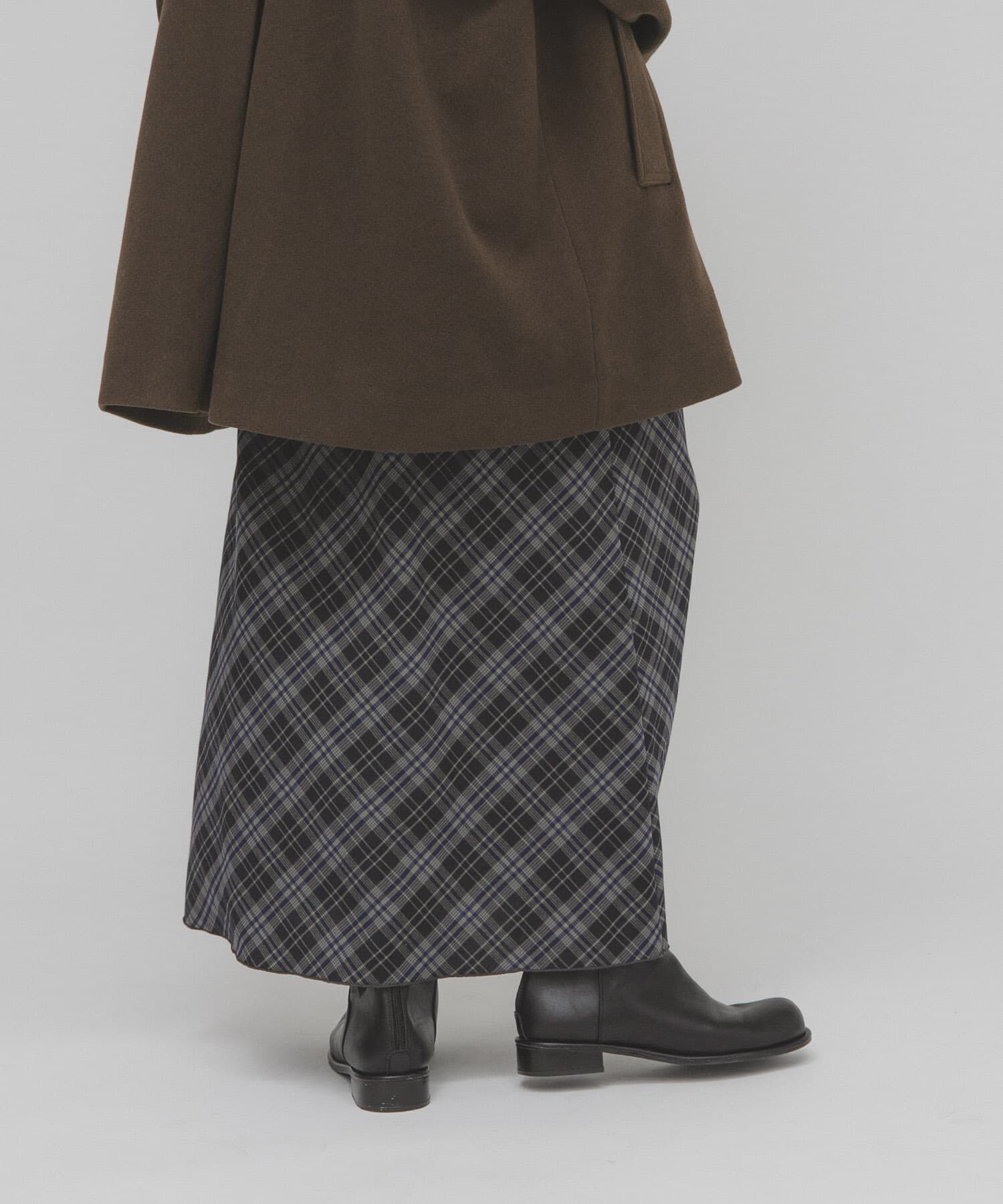  「チェックナロースカート」|スカート|