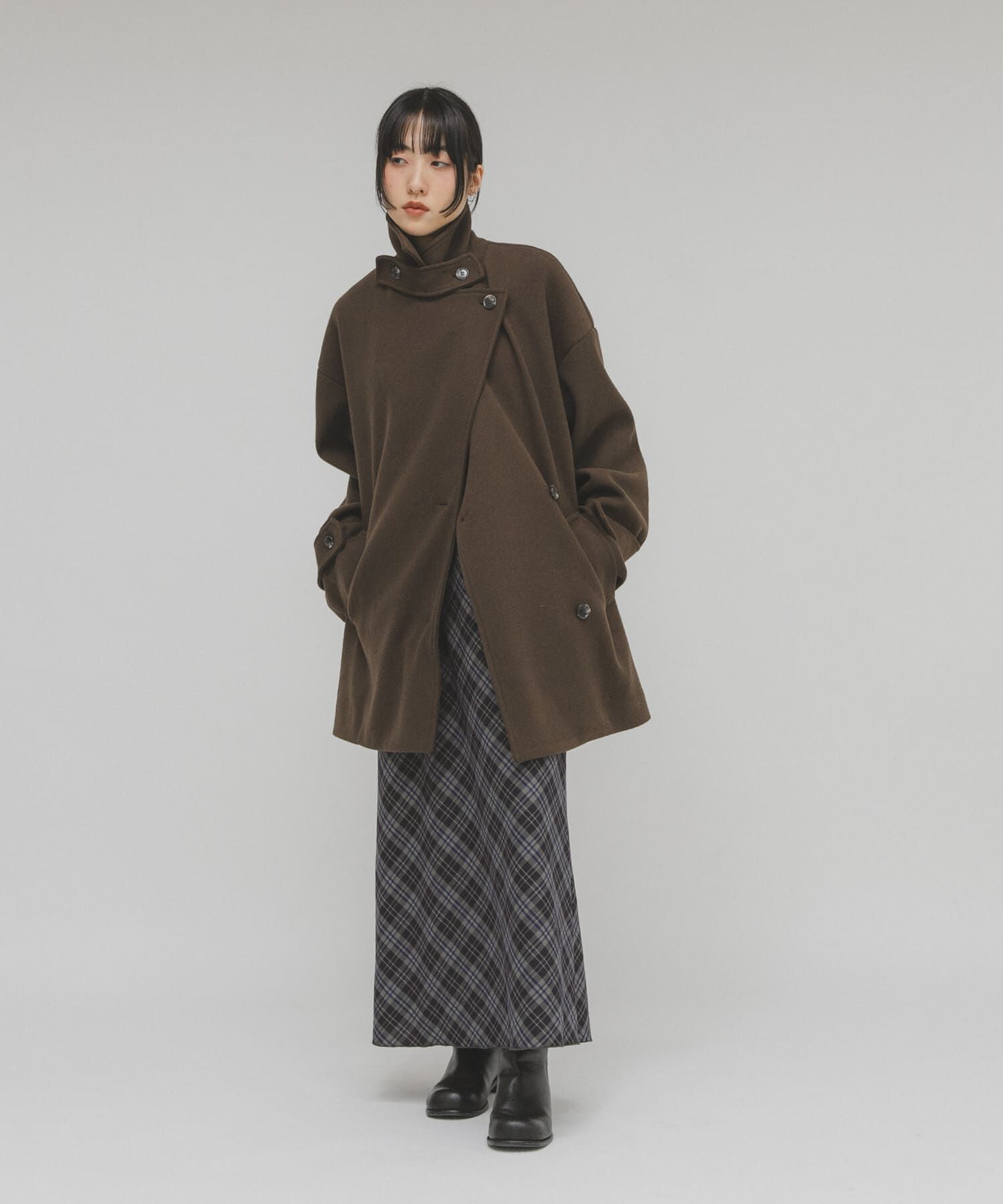  「チェックナロースカート」|スカート|