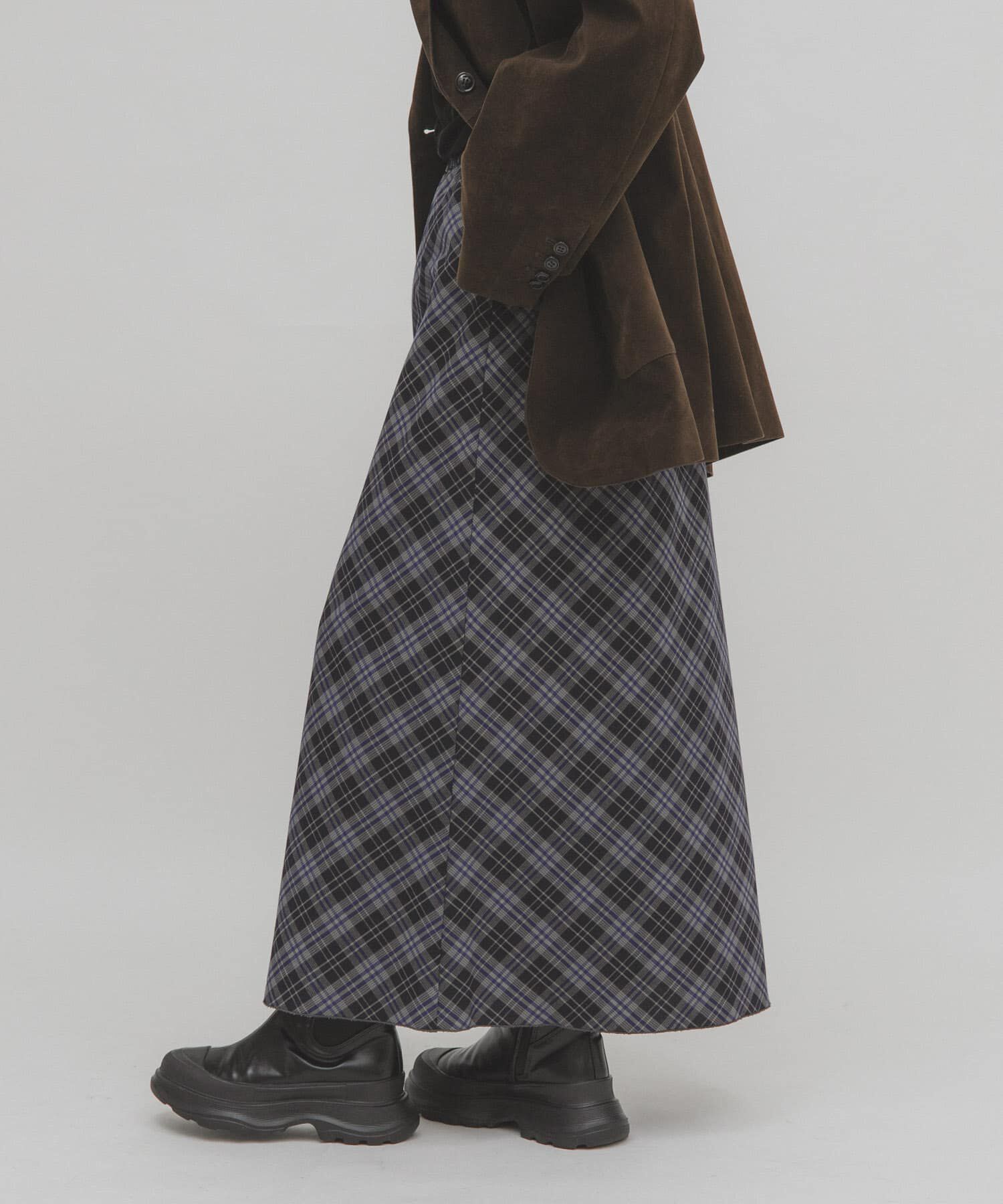  「チェックナロースカート」|スカート|