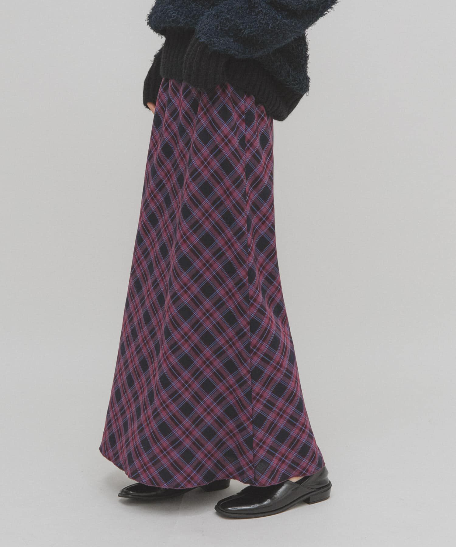  「チェックナロースカート」|スカート|