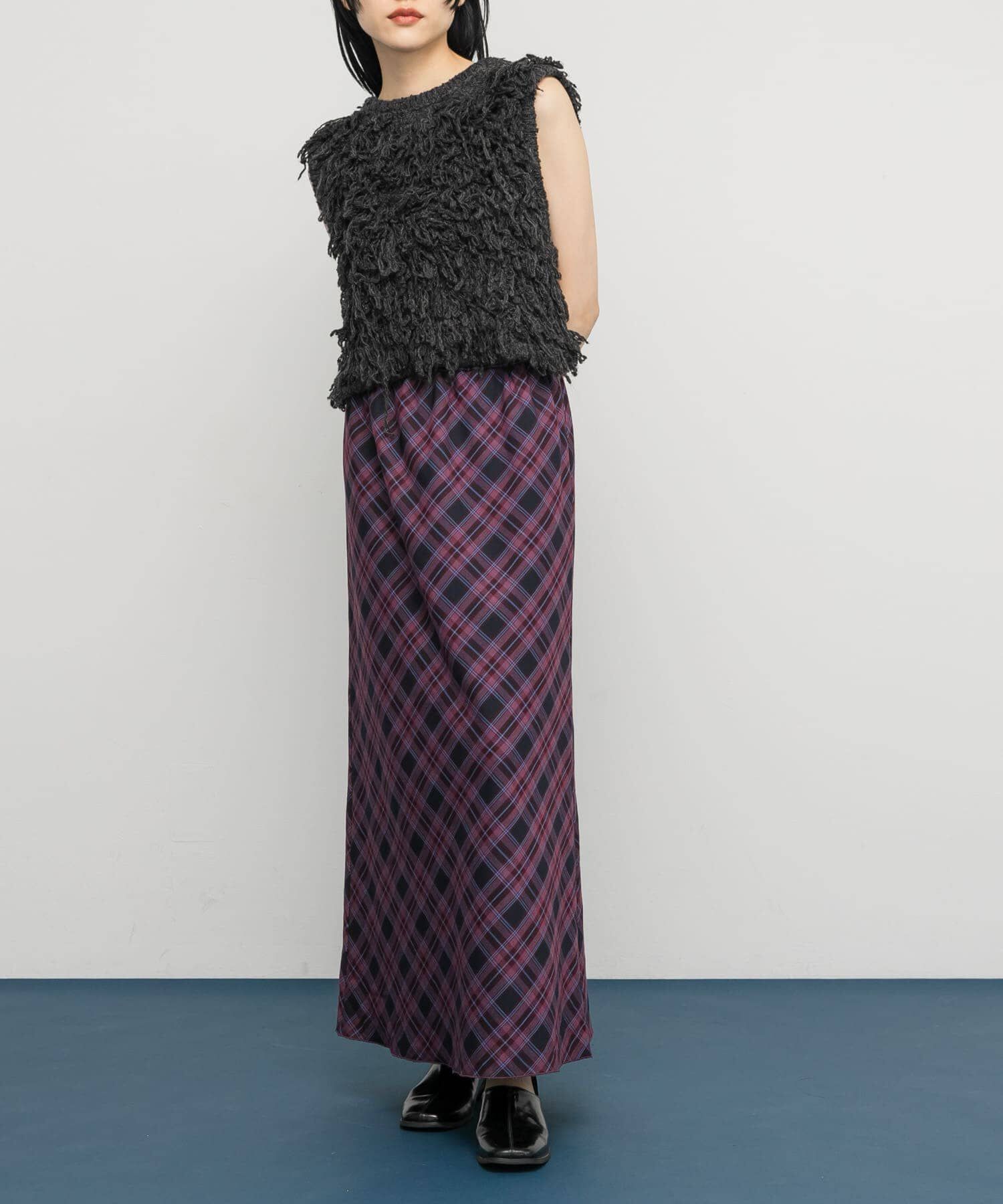  「チェックナロースカート」|スカート|