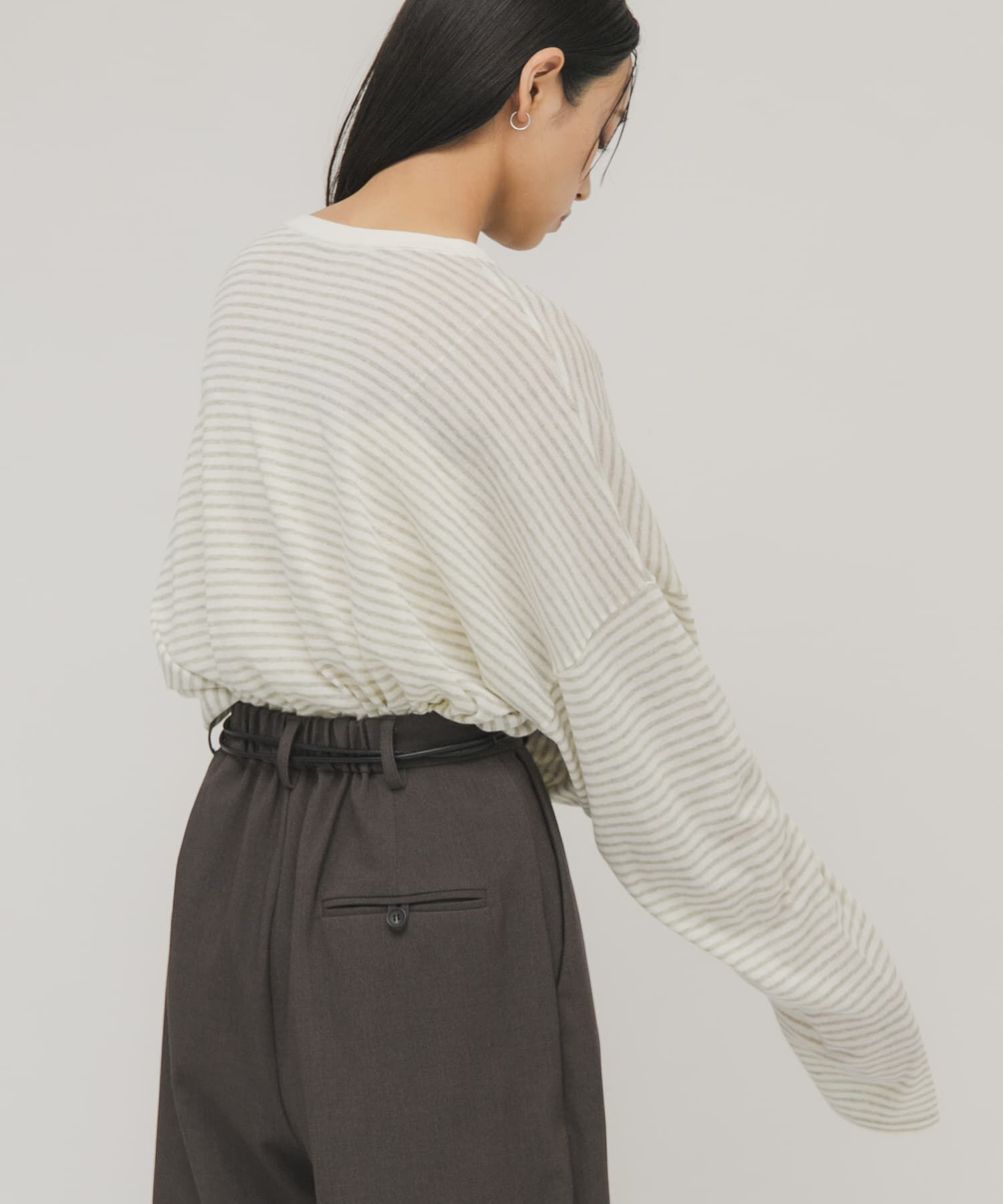  「シアーボーダールーズニット」|ニット・セーター|