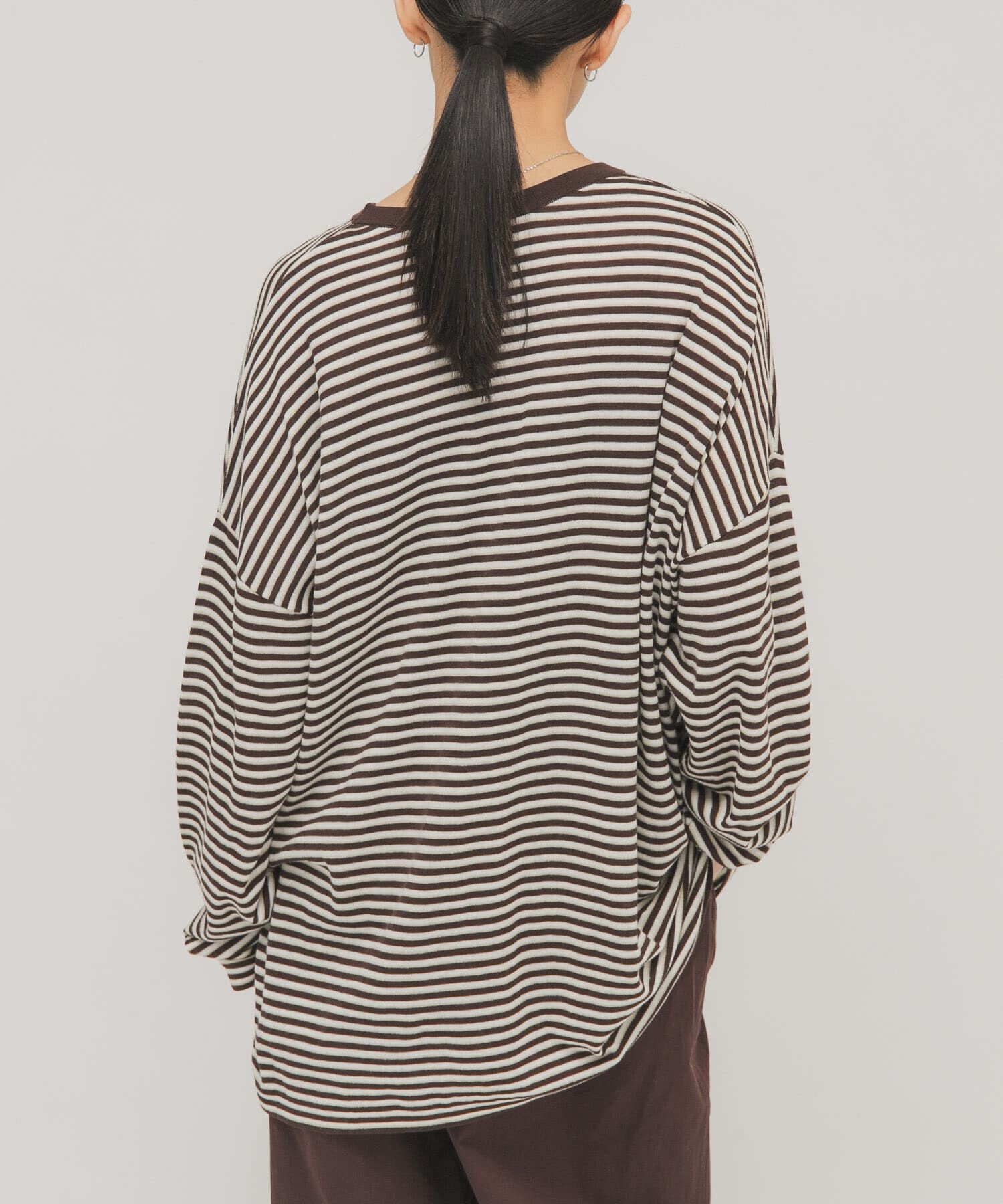  「シアーボーダールーズニット」|ニット・セーター|