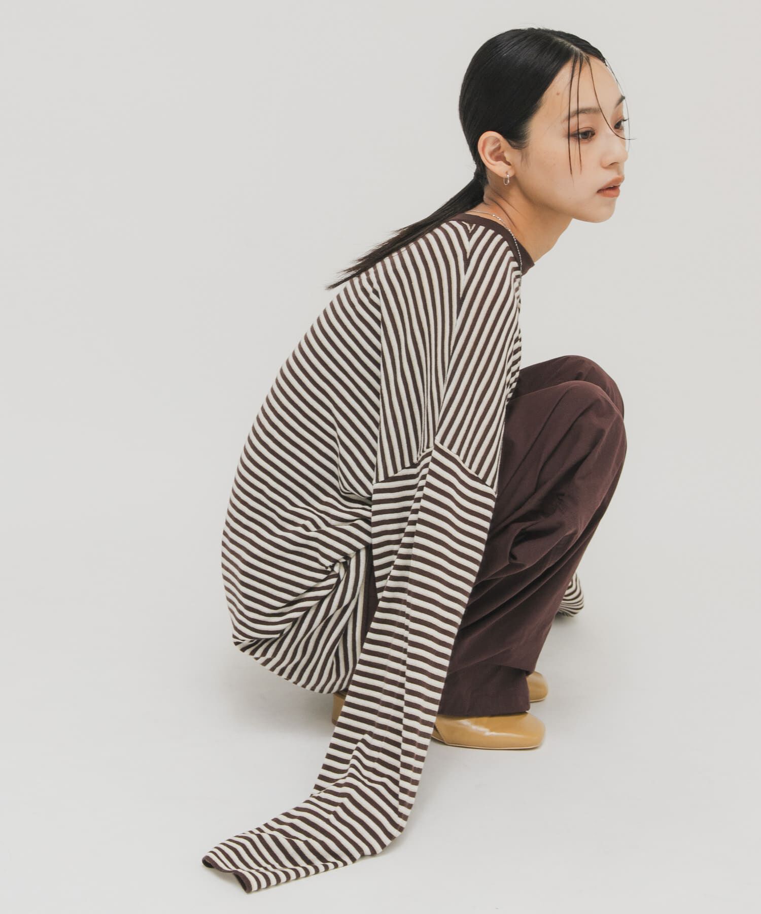  「シアーボーダールーズニット」|ニット・セーター|