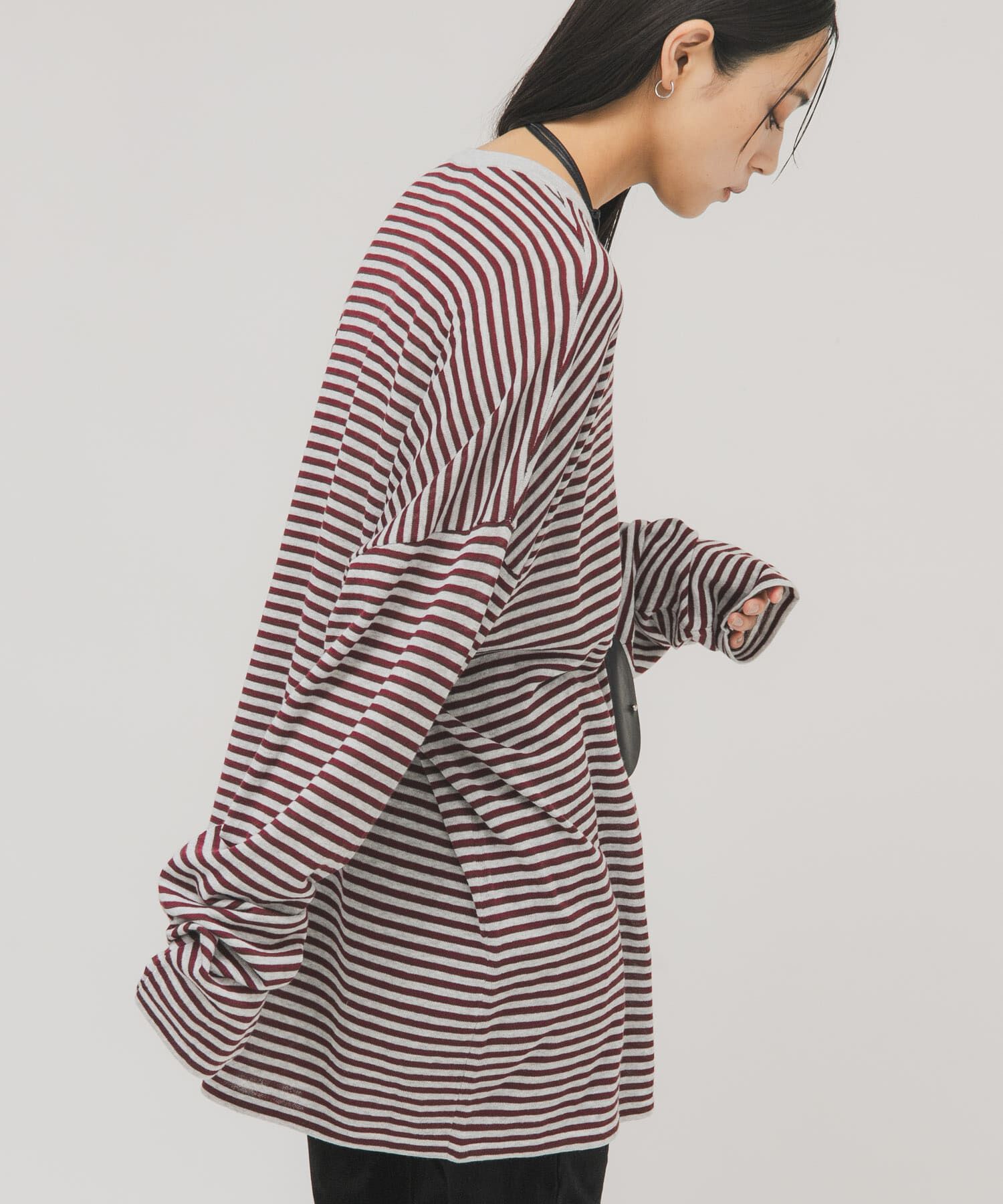  「シアーボーダールーズニット」|ニット・セーター|