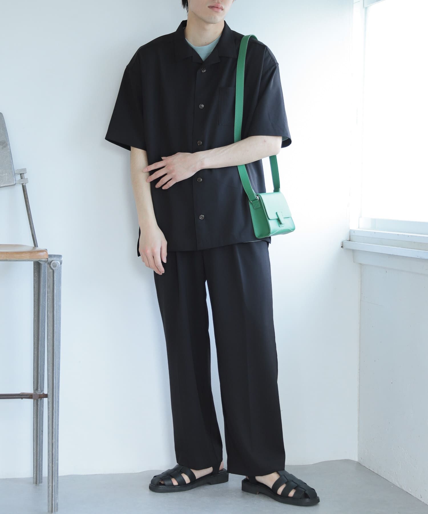 SENSE OF PLACE by URBAN RESEARCH「『セットアップ対応』『イージーケア』ダブルタックワイドスラックス」|その他|