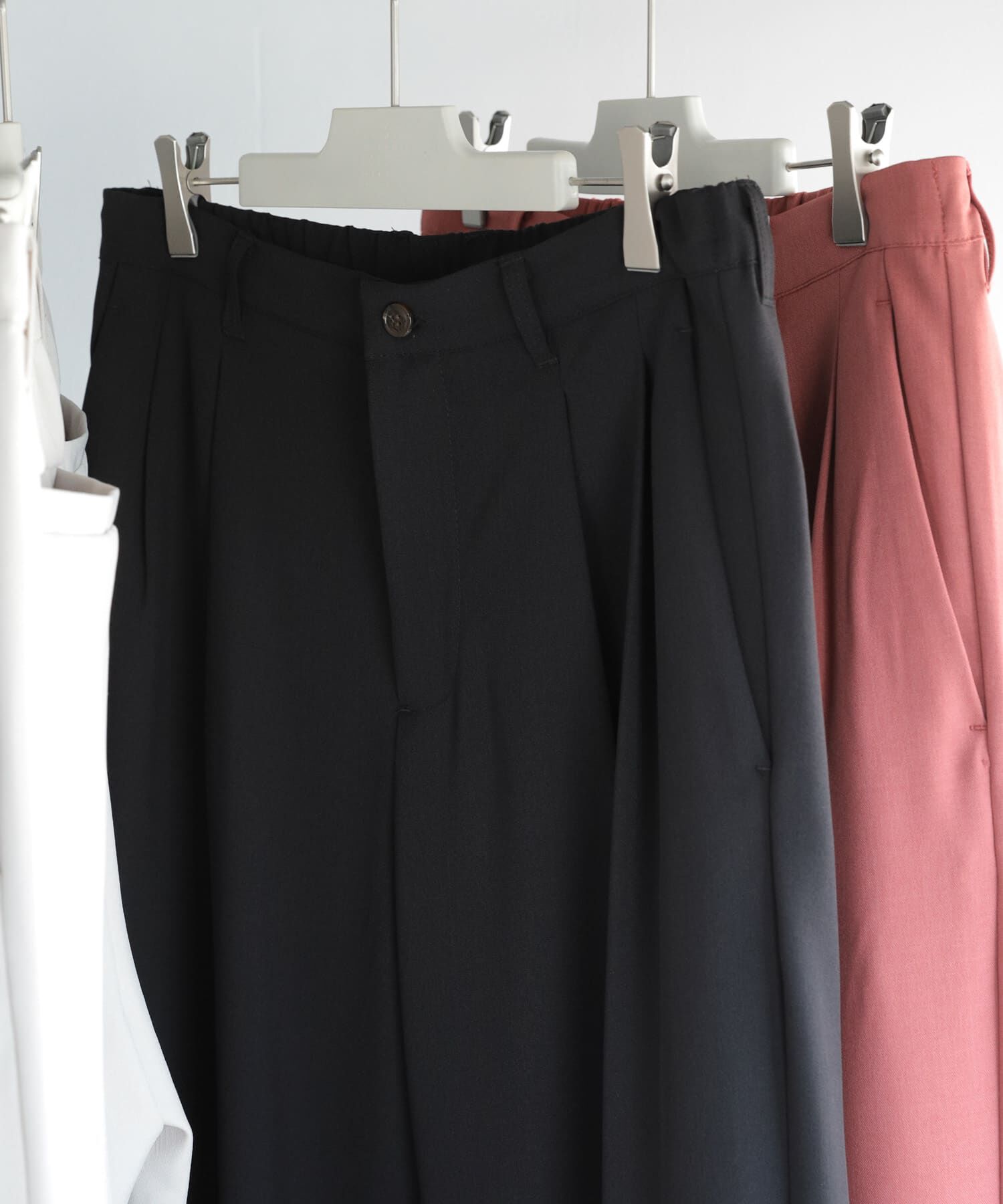 SENSE OF PLACE by URBAN RESEARCH「『セットアップ対応』『イージーケア』ダブルタックワイドスラックス」|その他|