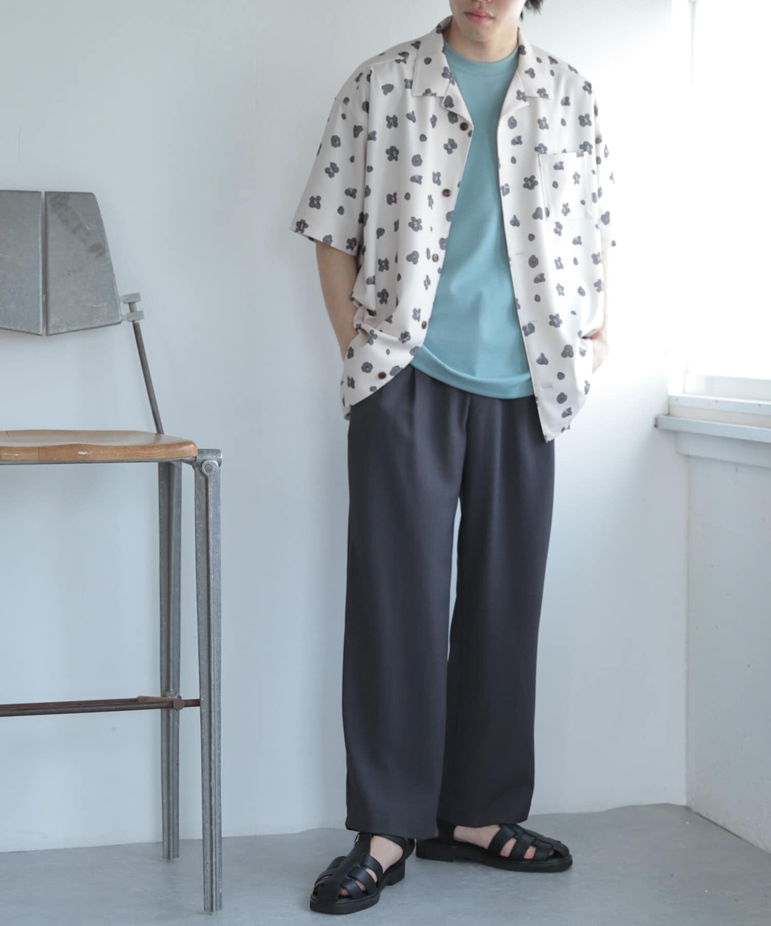 SENSE OF PLACE by URBAN RESEARCH「『セットアップ対応』『イージーケア』ダブルタックワイドスラックス」|その他|