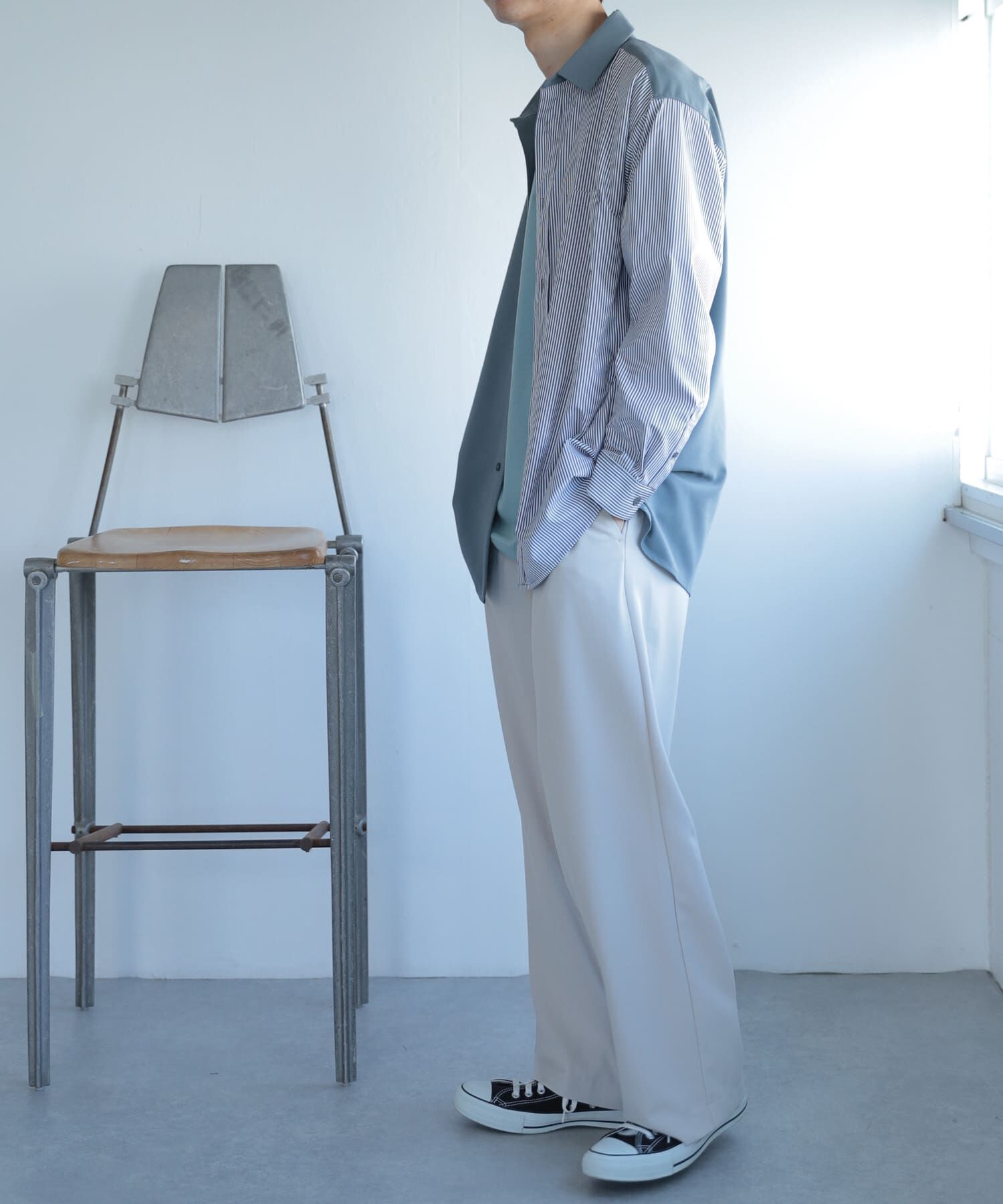 SENSE OF PLACE by URBAN RESEARCH「『セットアップ対応』『イージーケア』ダブルタックワイドスラックス」|その他|