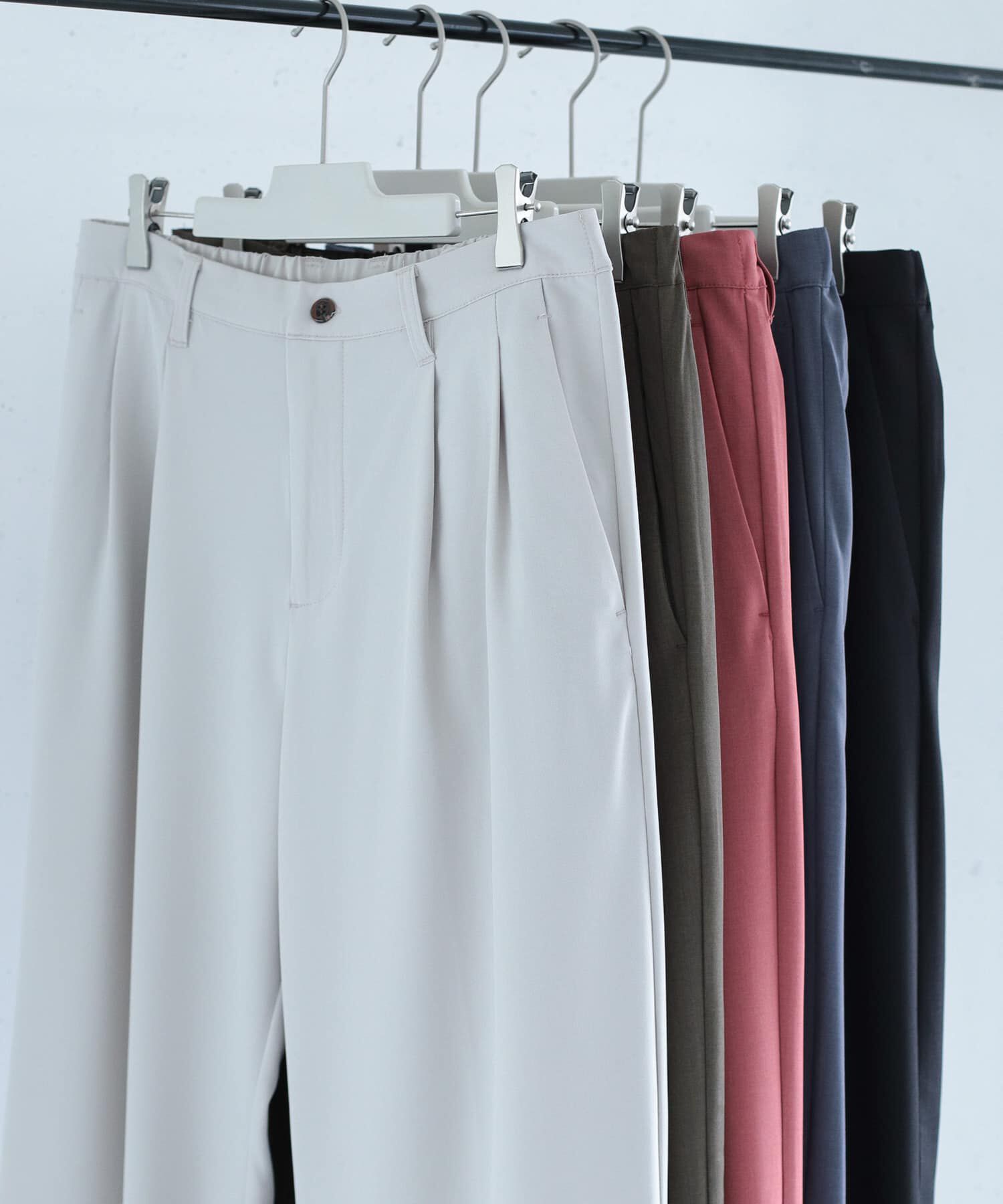 SENSE OF PLACE by URBAN RESEARCH「『セットアップ対応』『イージーケア』ダブルタックワイドスラックス」|その他|