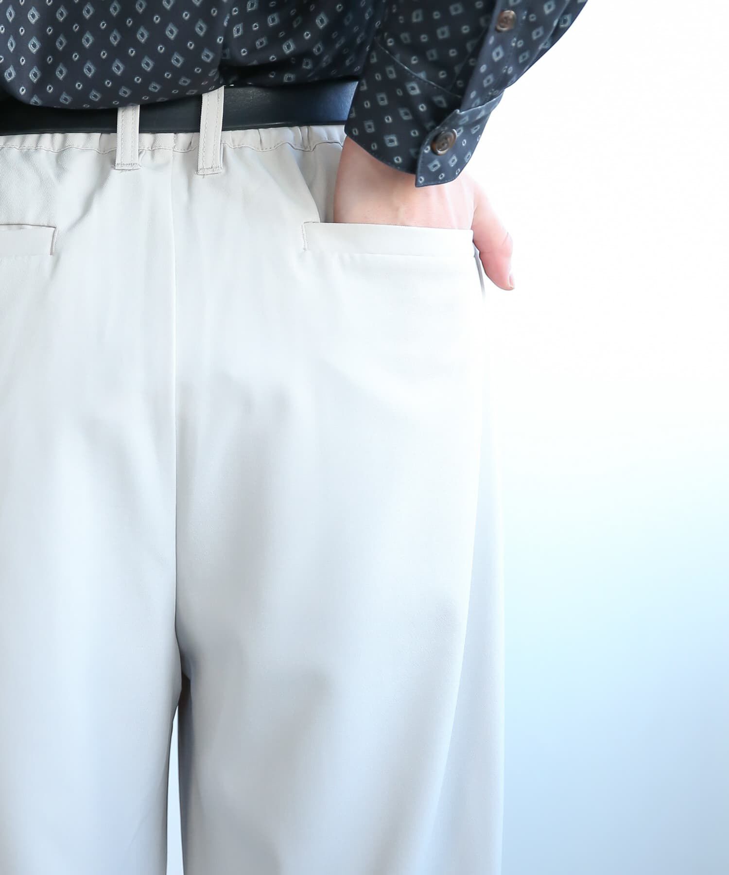 SENSE OF PLACE by URBAN RESEARCH「『セットアップ対応』『イージーケア』ダブルタックワイドスラックス」|その他|