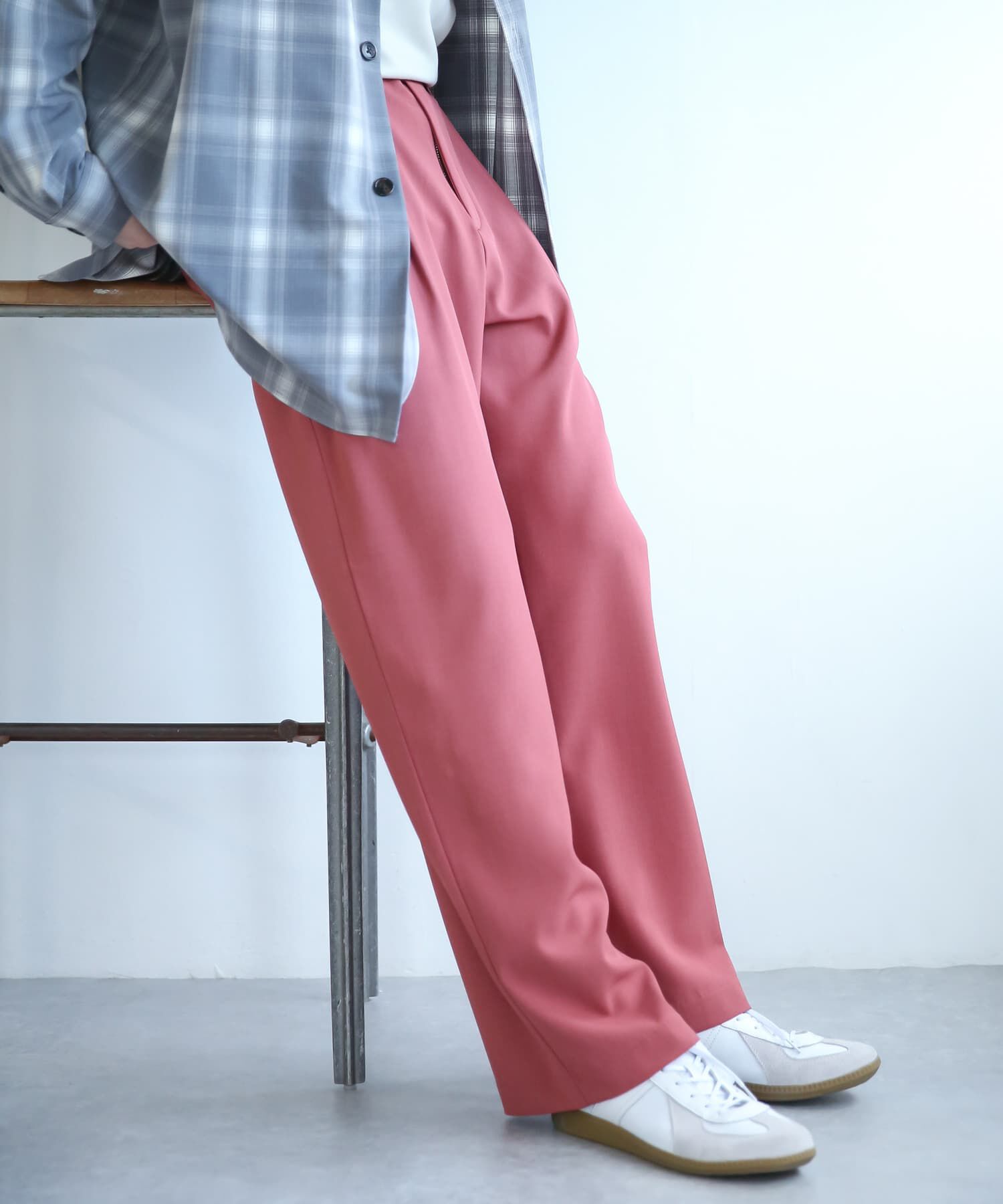 SENSE OF PLACE by URBAN RESEARCH「『セットアップ対応』『イージーケア』ダブルタックワイドスラックス」|その他|