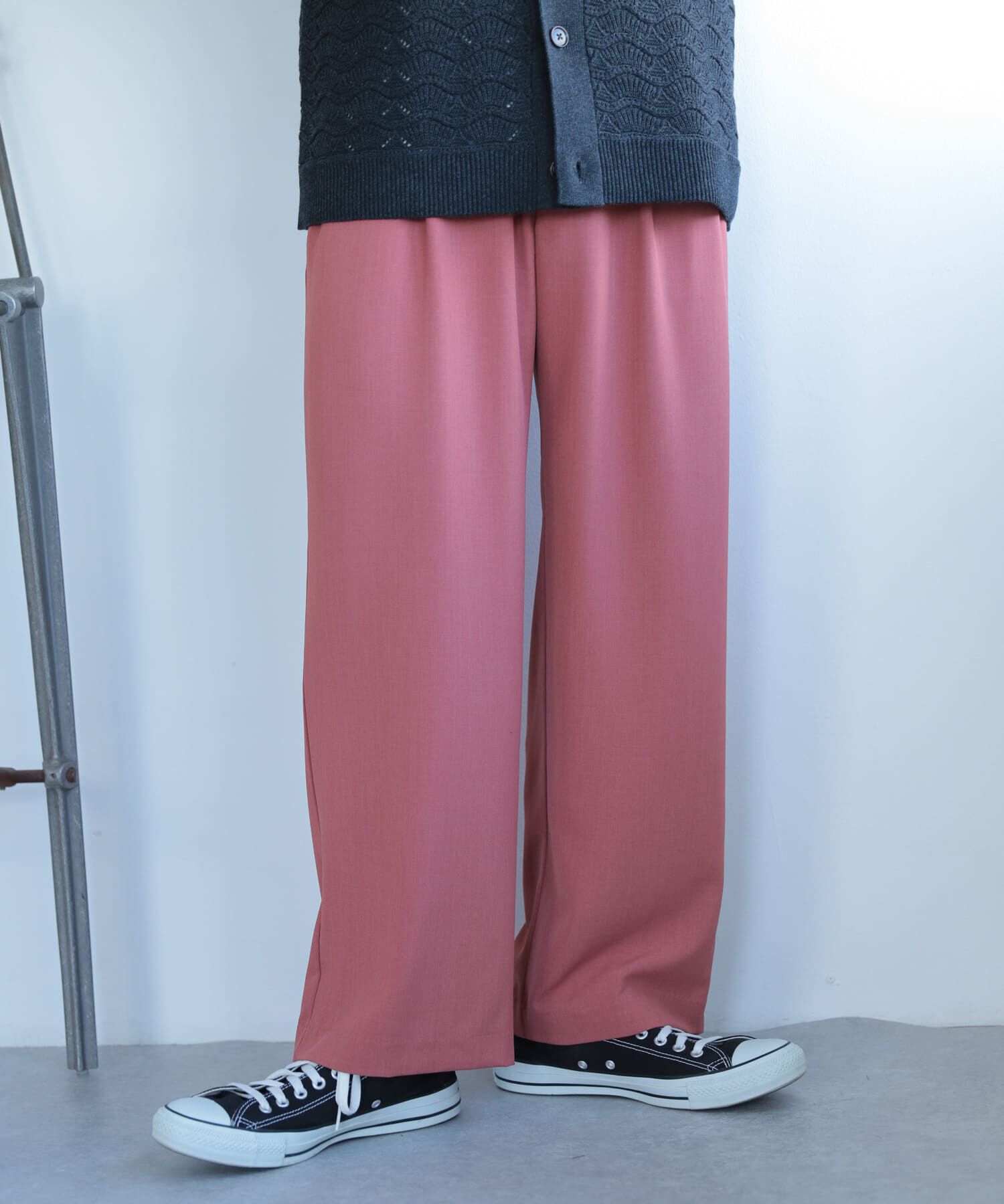 SENSE OF PLACE by URBAN RESEARCH「『セットアップ対応』『イージーケア』ダブルタックワイドスラックス」|その他|