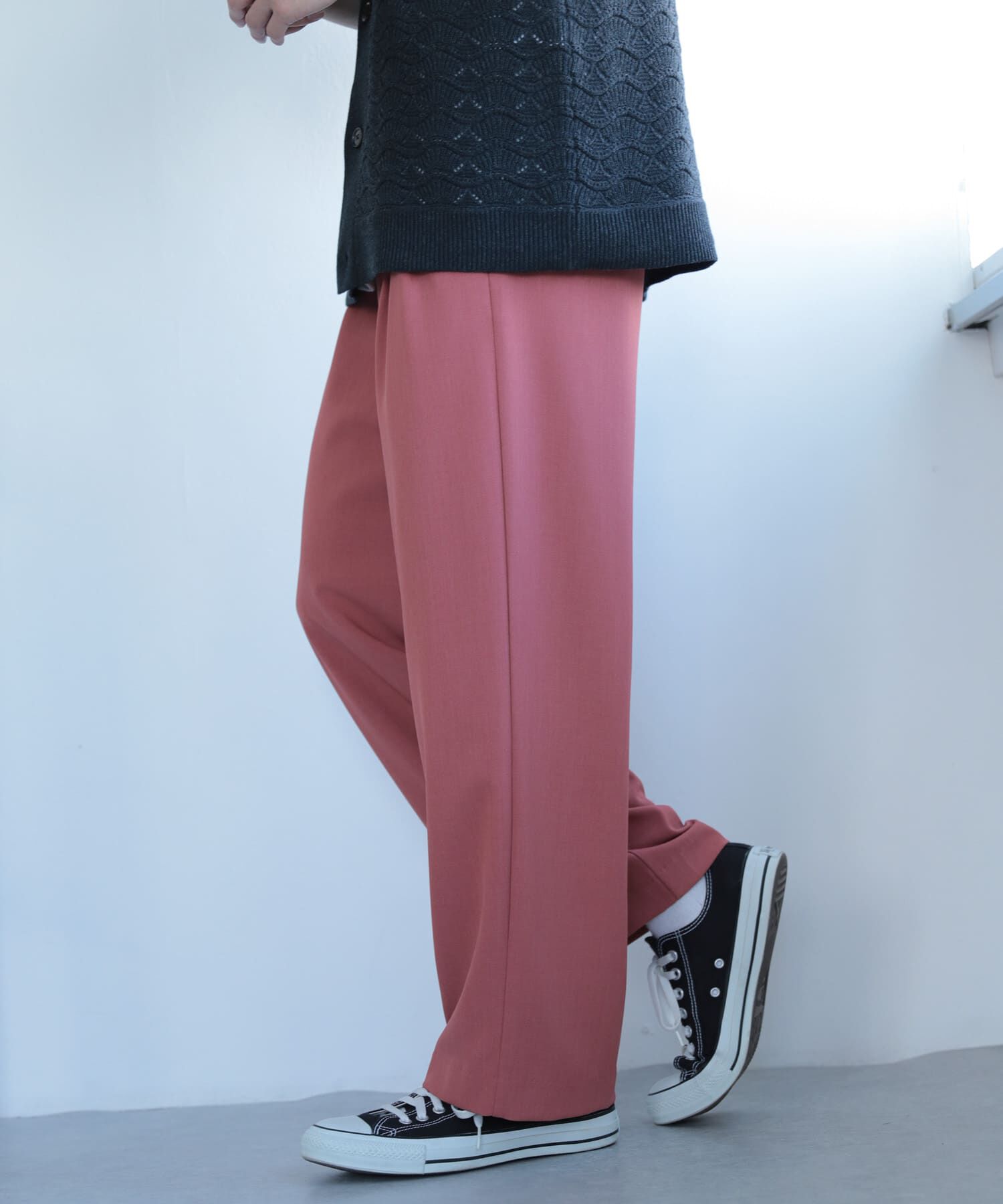 SENSE OF PLACE by URBAN RESEARCH「『セットアップ対応』『イージーケア』ダブルタックワイドスラックス」|その他|