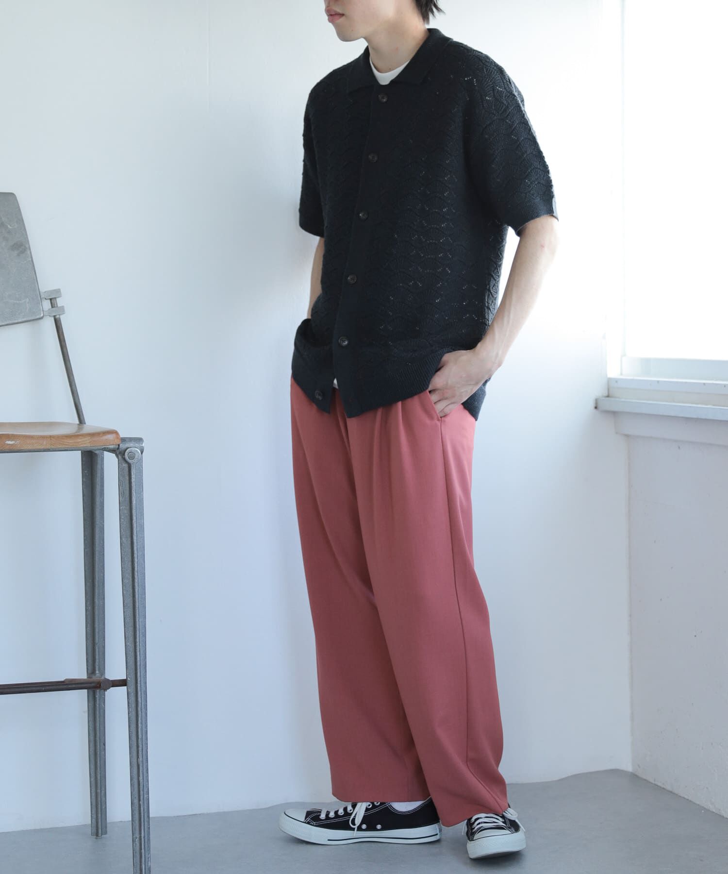 SENSE OF PLACE by URBAN RESEARCH「『セットアップ対応』『イージーケア』ダブルタックワイドスラックス」|その他|