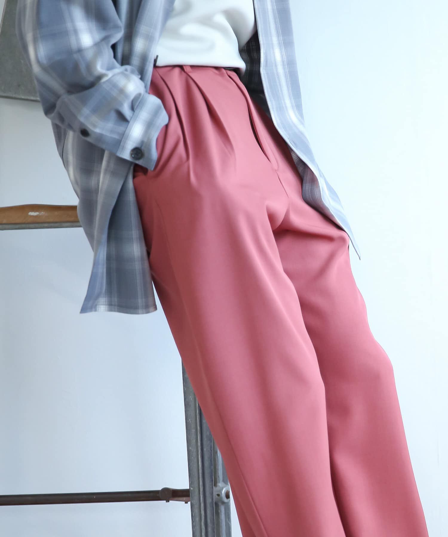 SENSE OF PLACE by URBAN RESEARCH「『セットアップ対応』『イージーケア』ダブルタックワイドスラックス」|その他|