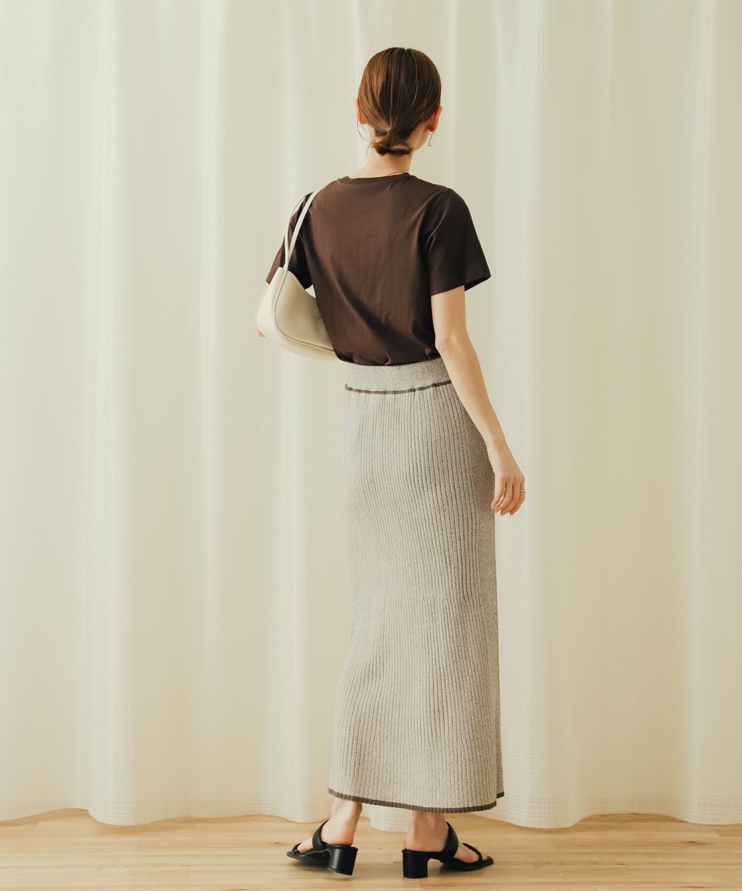 SENSE OF PLACE by URBAN RESEARCH「トリミングナローニットスカート」|スカート|