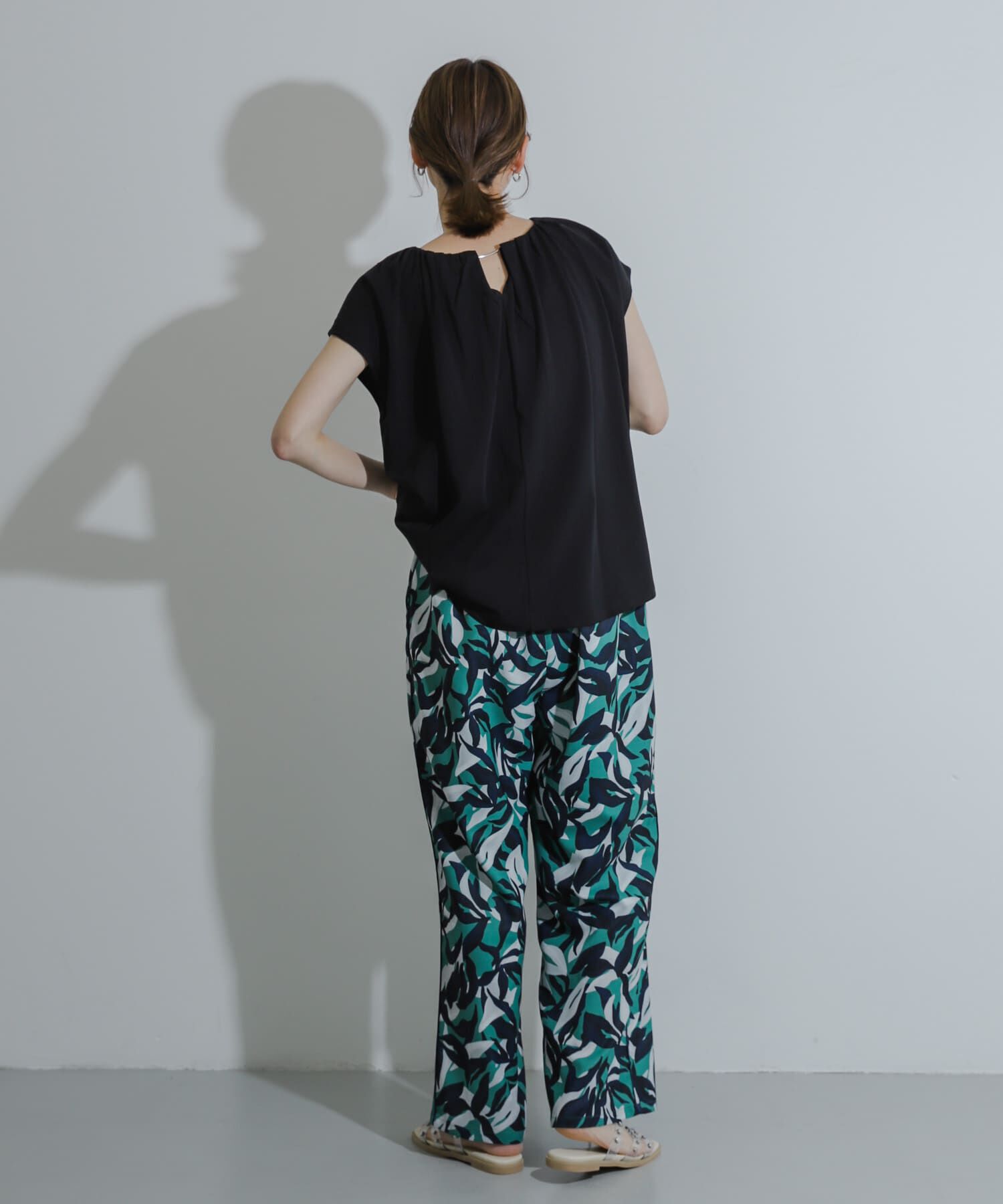 SENSE OF PLACE by URBAN RESEARCH「クールタッチフレンチスリーブタックブラウスTシャツ」|Tシャツ・カットソー|