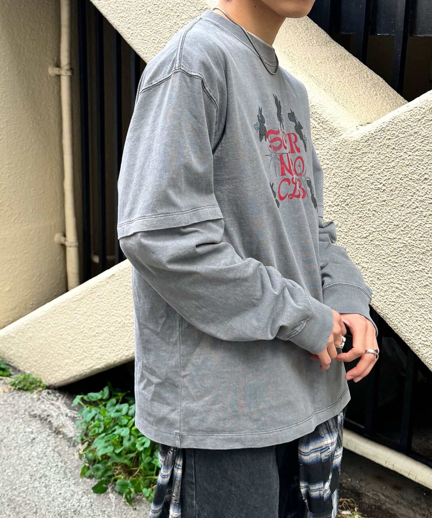 SENSE OF PLACE by URBAN RESEARCH「『別注』SHUHEI KOKI&times;SENSE OF PLACE　フェイクレイヤードTシャツ」|Tシャツ・カットソー|