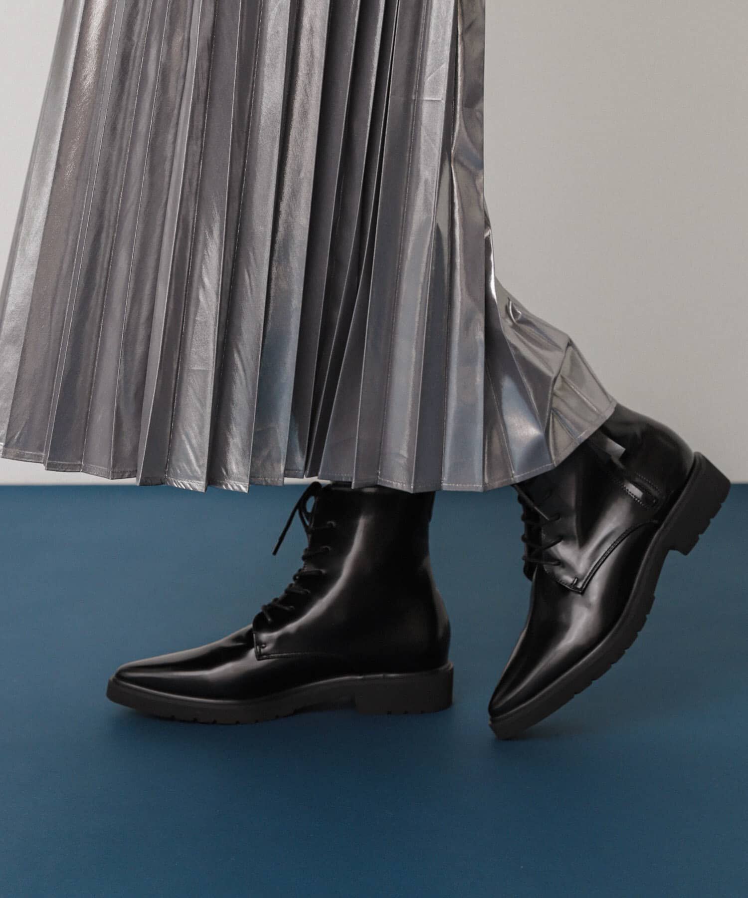 SENSE OF PLACE by URBAN RESEARCH「ポインテッドレースアップブーツ」|ショートブーツ|