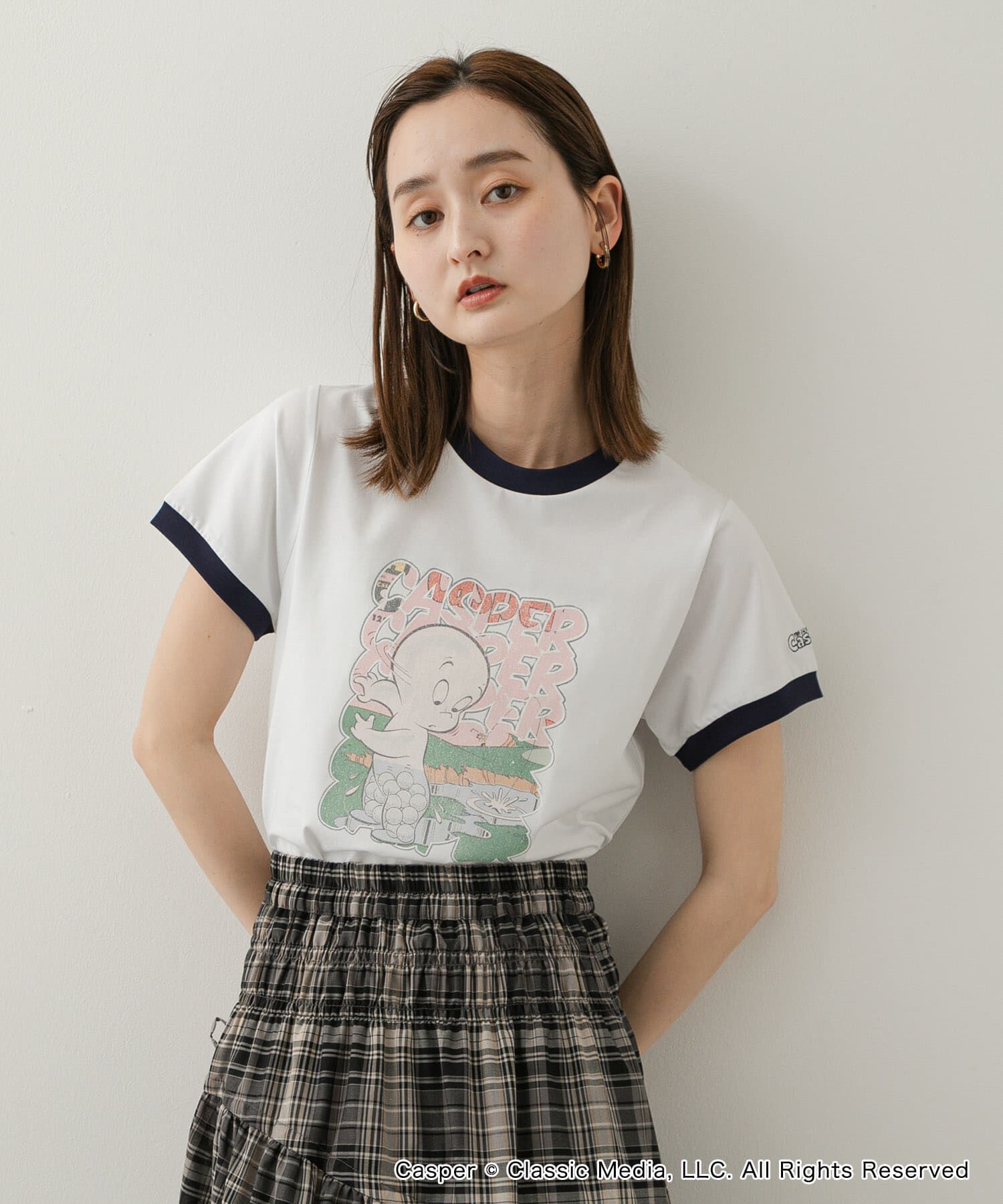SENSE OF PLACE by URBAN RESEARCH「『別注』Casper&times;SENSE OF PLACE/リンガーTシャツ」|Tシャツ・カットソー|