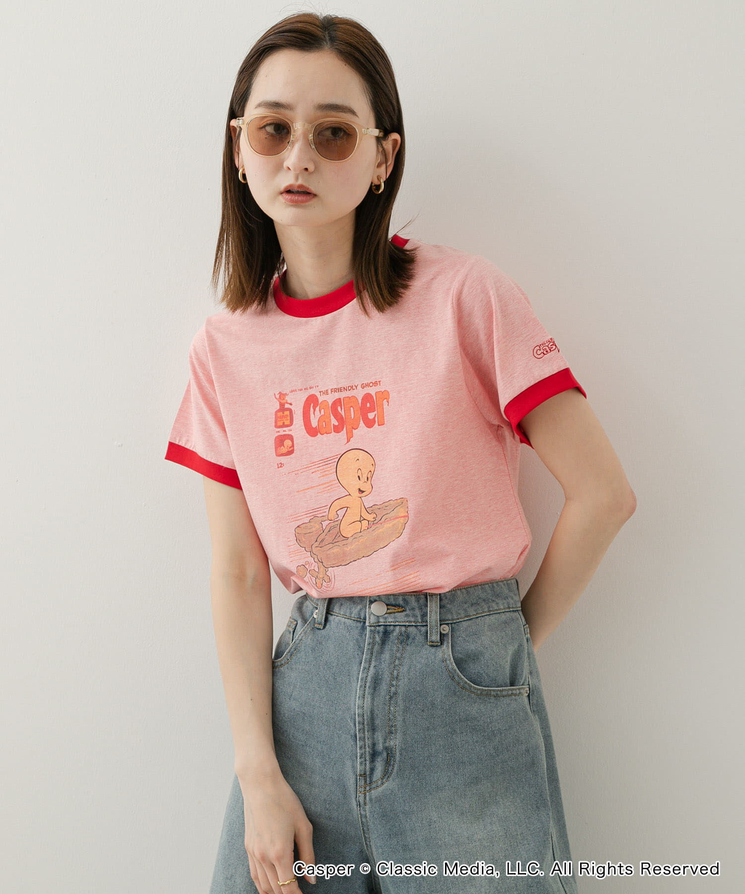 SENSE OF PLACE by URBAN RESEARCH「『別注』Casper&times;SENSE OF PLACE/リンガーTシャツ」|Tシャツ・カットソー|