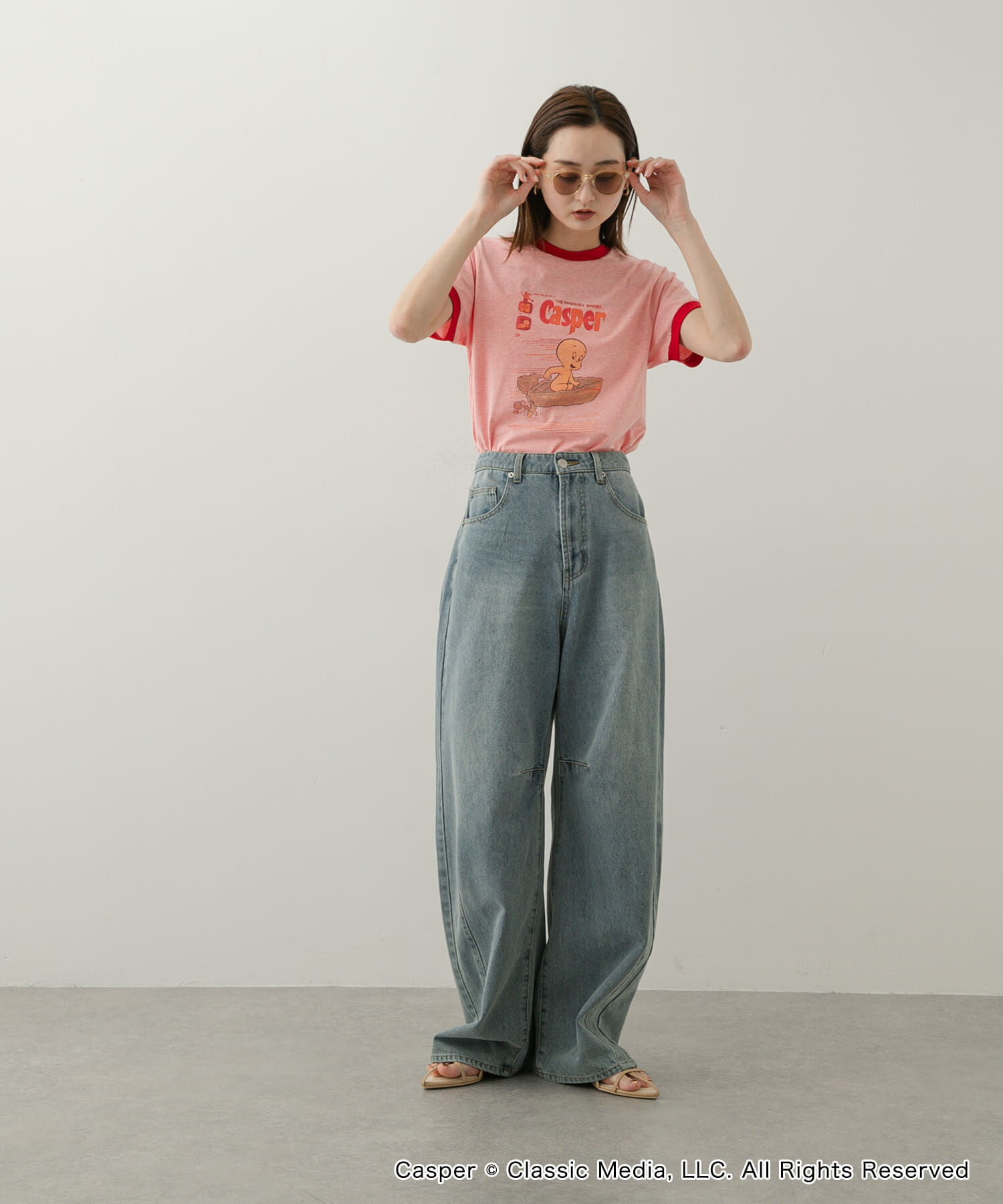 SENSE OF PLACE by URBAN RESEARCH「『別注』Casper&times;SENSE OF PLACE/リンガーTシャツ」|Tシャツ・カットソー|