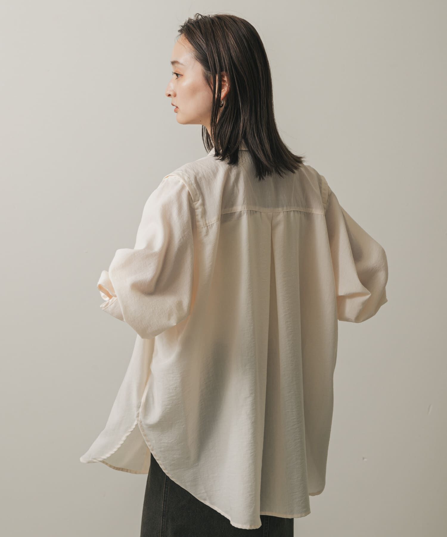 SENSE OF PLACE by URBAN RESEARCH「リネンライクショルダースリットシャツ」|シャツ・ブラウス|