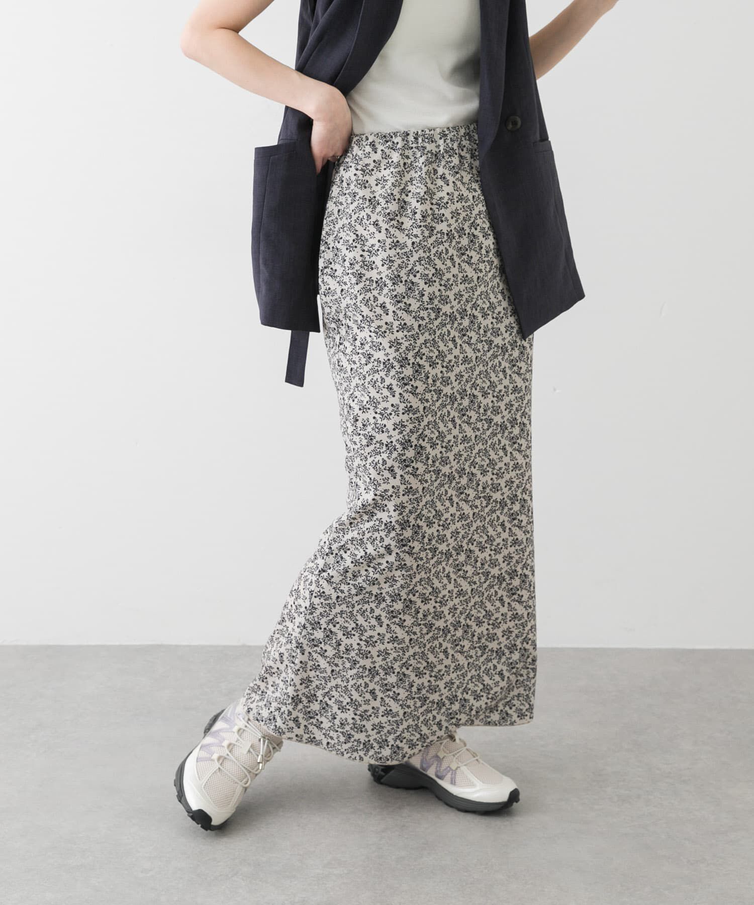 SENSE OF PLACE by URBAN RESEARCH「コバナガラナロースカート」|スカート|ホワイト系その他