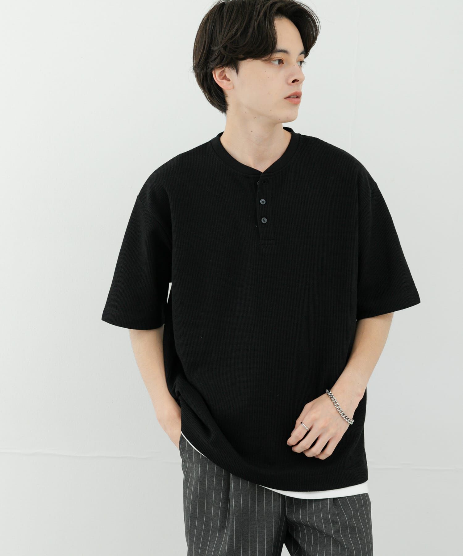 SENSE OF PLACE by URBAN RESEARCH「ヘンリーネックカノコプルオーバー」|Tシャツ・カットソー|
