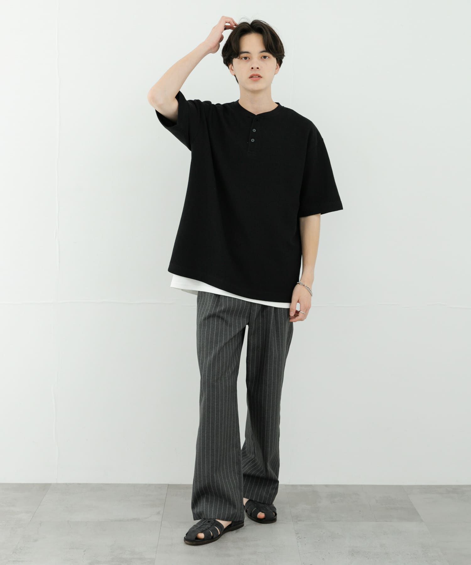 SENSE OF PLACE by URBAN RESEARCH「ヘンリーネックカノコプルオーバー」|Tシャツ・カットソー|