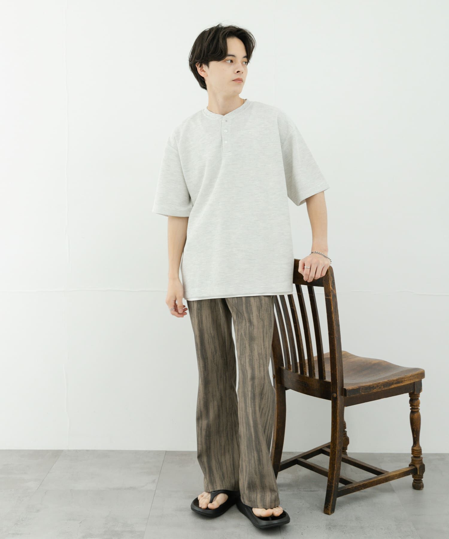 SENSE OF PLACE by URBAN RESEARCH「ヘンリーネックカノコプルオーバー」|Tシャツ・カットソー|