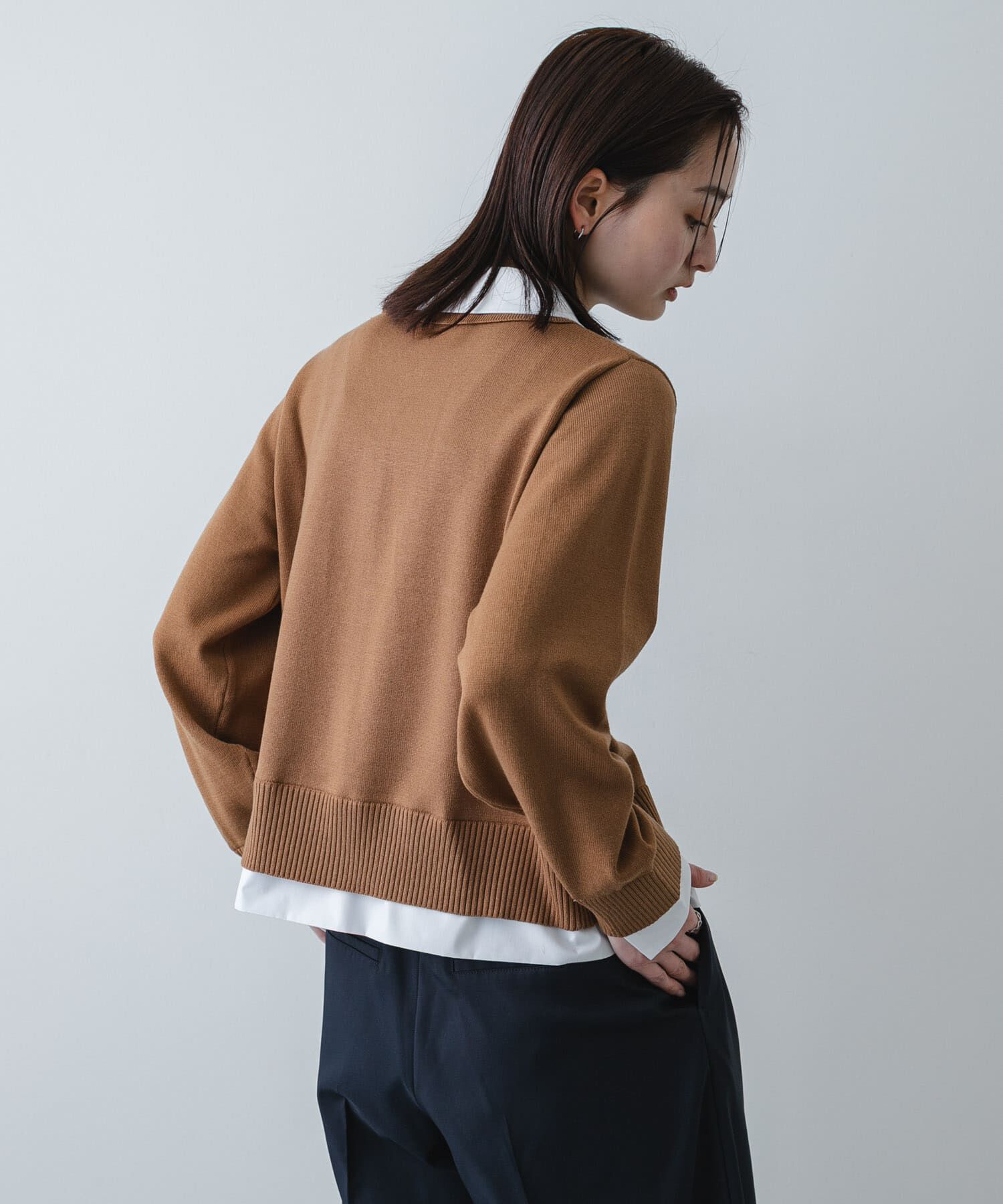 SENSE OF PLACE by URBAN RESEARCH「シャツドッキングニットカーディガン」|ニット・セーター|