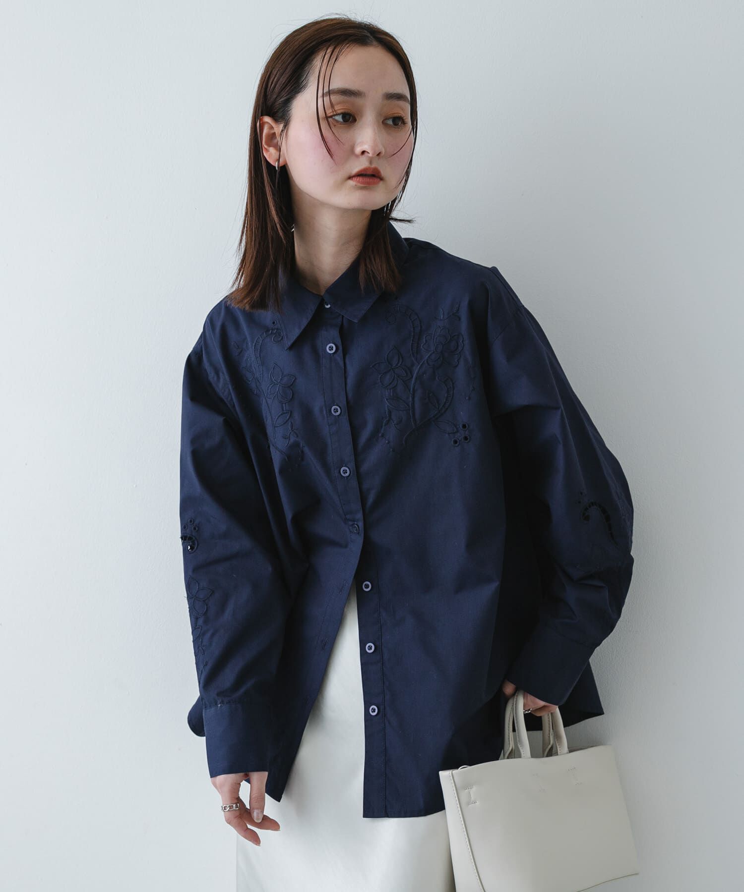 SENSE OF PLACE by URBAN RESEARCH「カットワークエンブロイダリーシャツ」|シャツ・ブラウス|