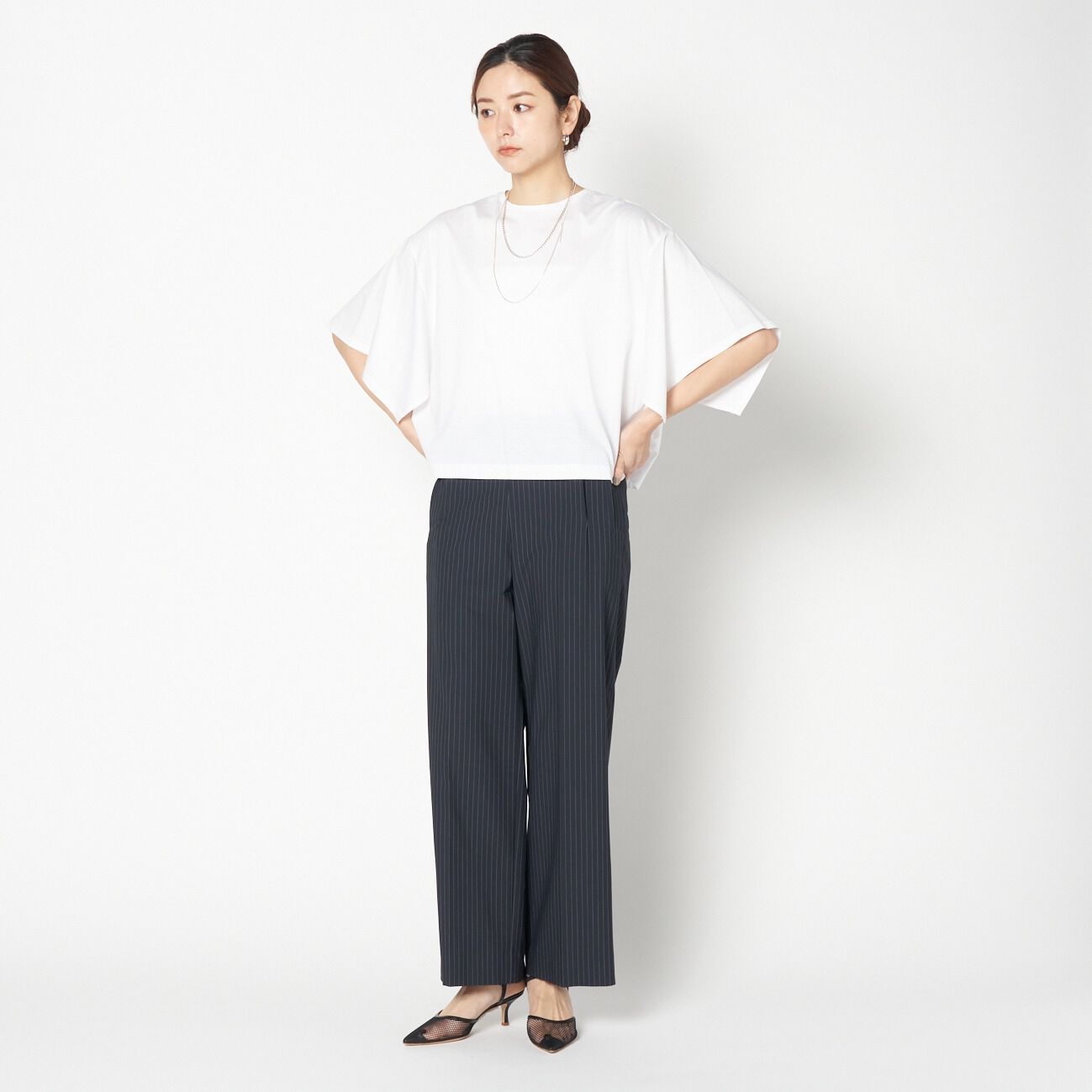 HELIOPOLE「HELIOPOLE SLIT SLEEVE  TEE」|Tシャツ・カットソー|