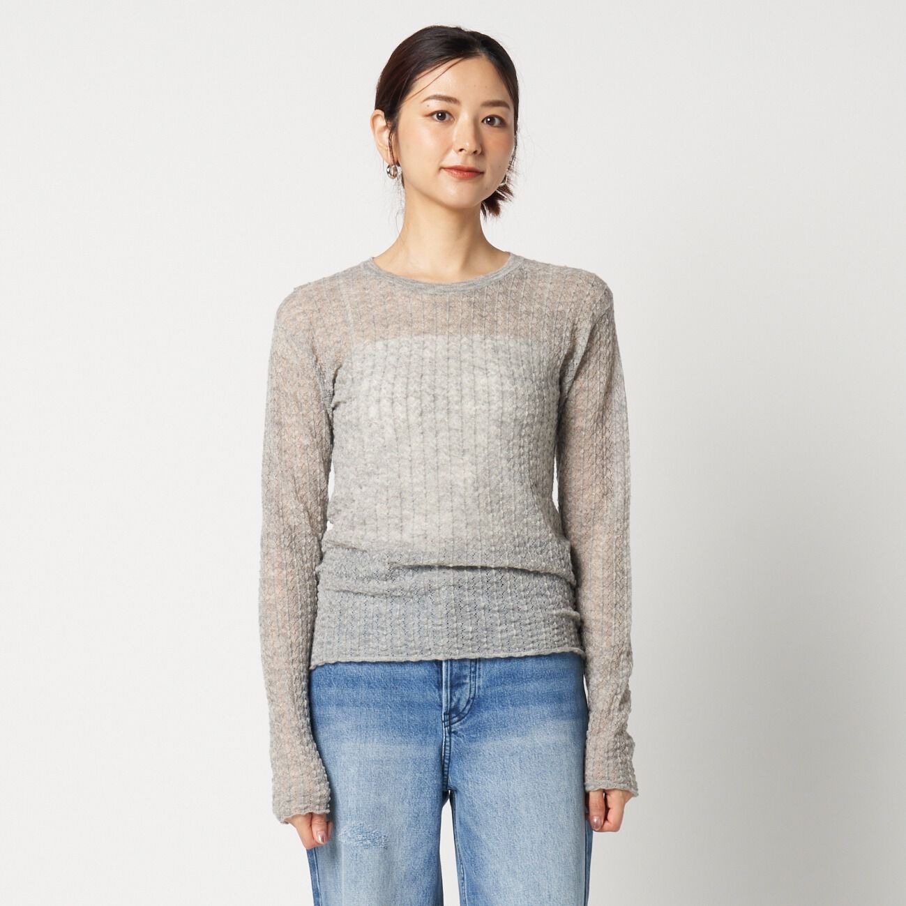 HELIOPOLE「HELIOPOLE POINTAIL LONG SLEEVE KNIT TEE」|ニット・セーター|